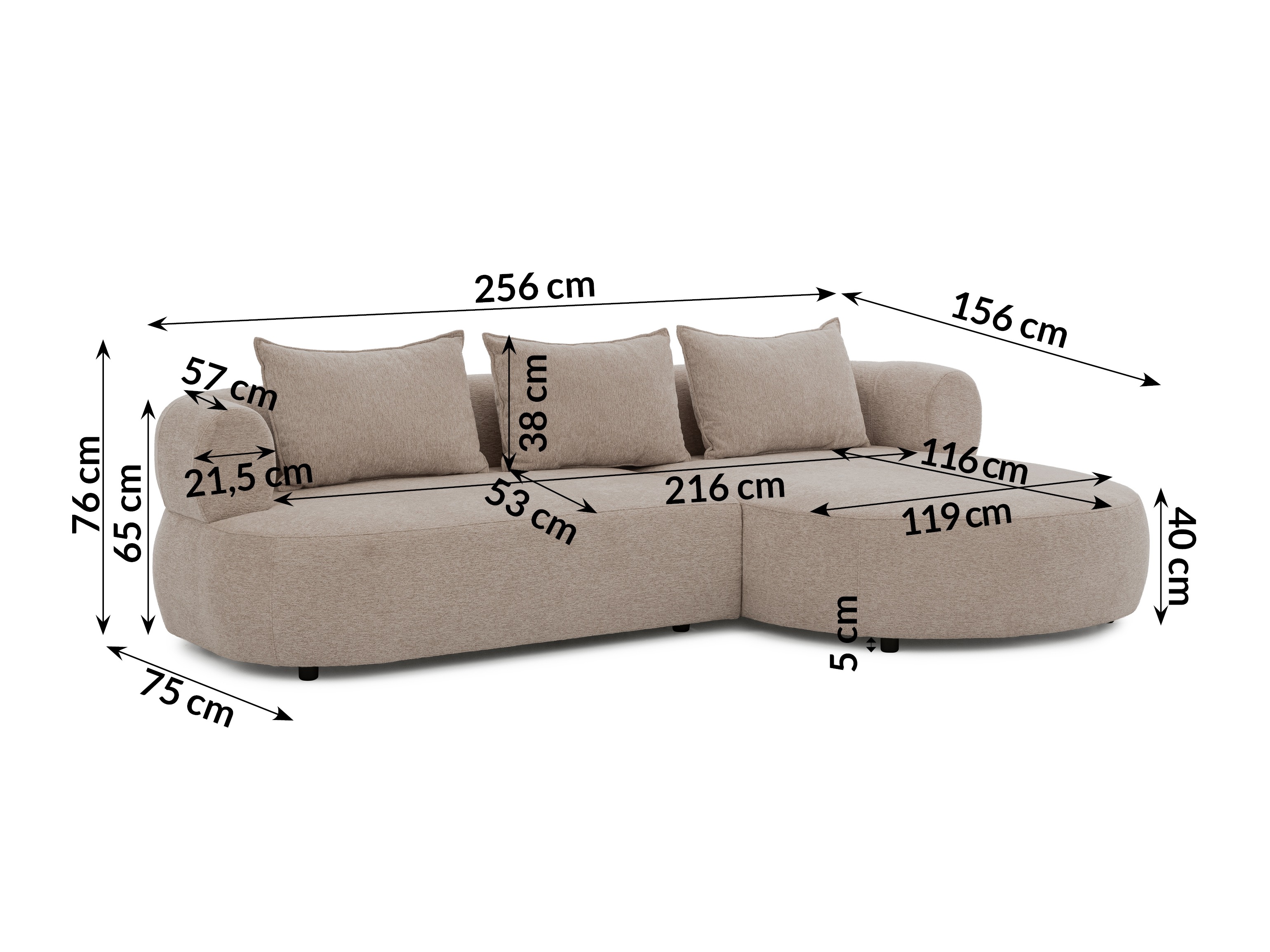 Corner sofa Rocklin 101 (Toro 30)