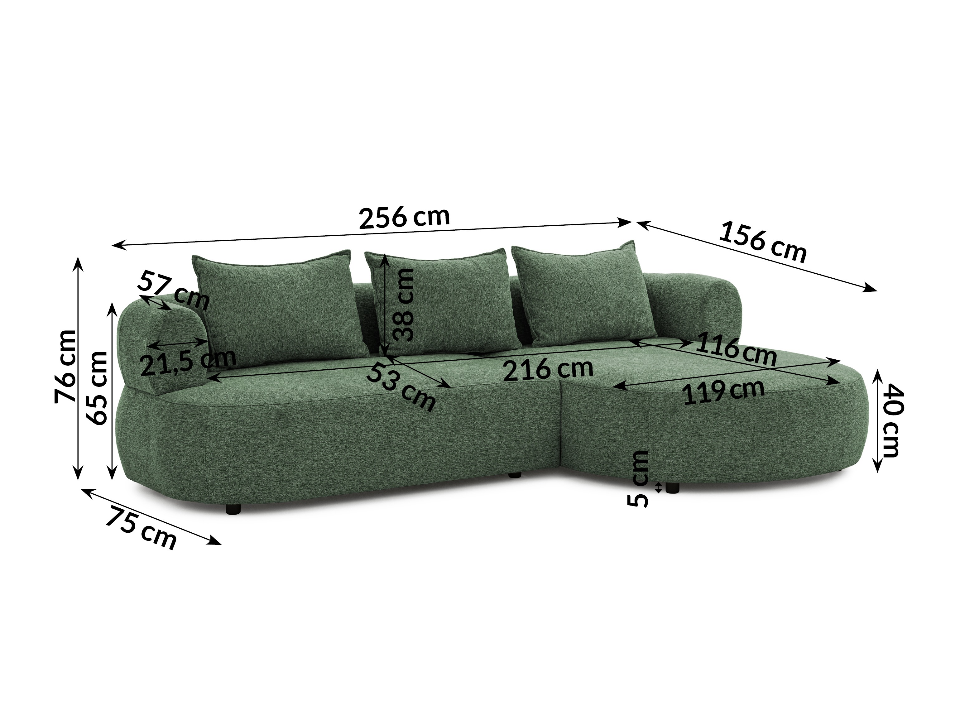Corner sofa Rocklin 101 (Toro 95)
