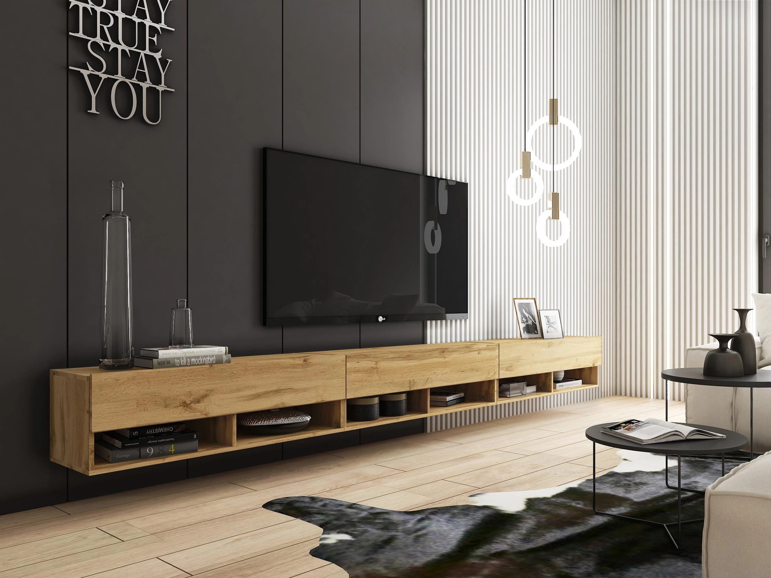 TV stand Sarasota 144 (Wotan Oak)