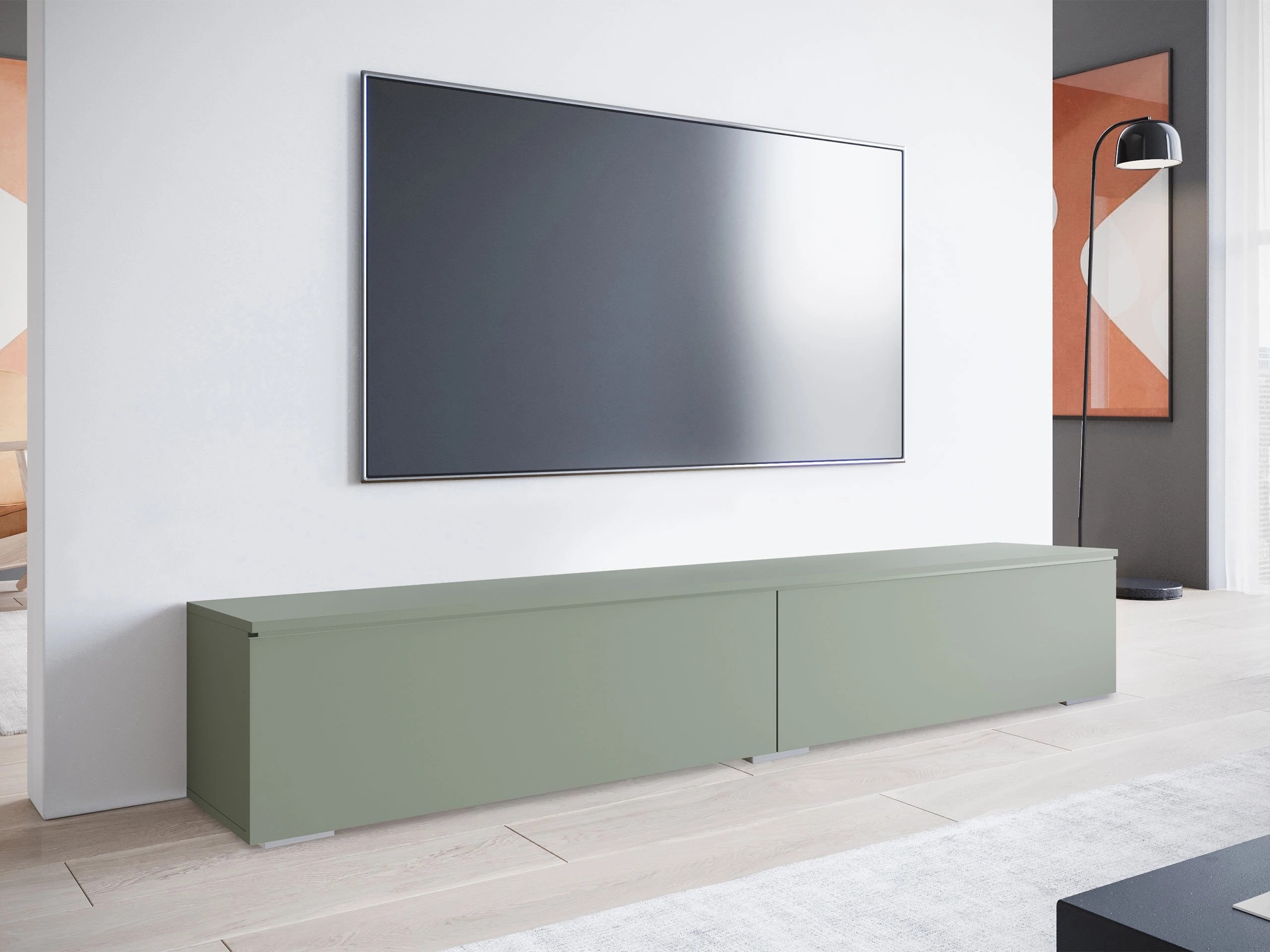 TV stand Scientia I (Dusty green)