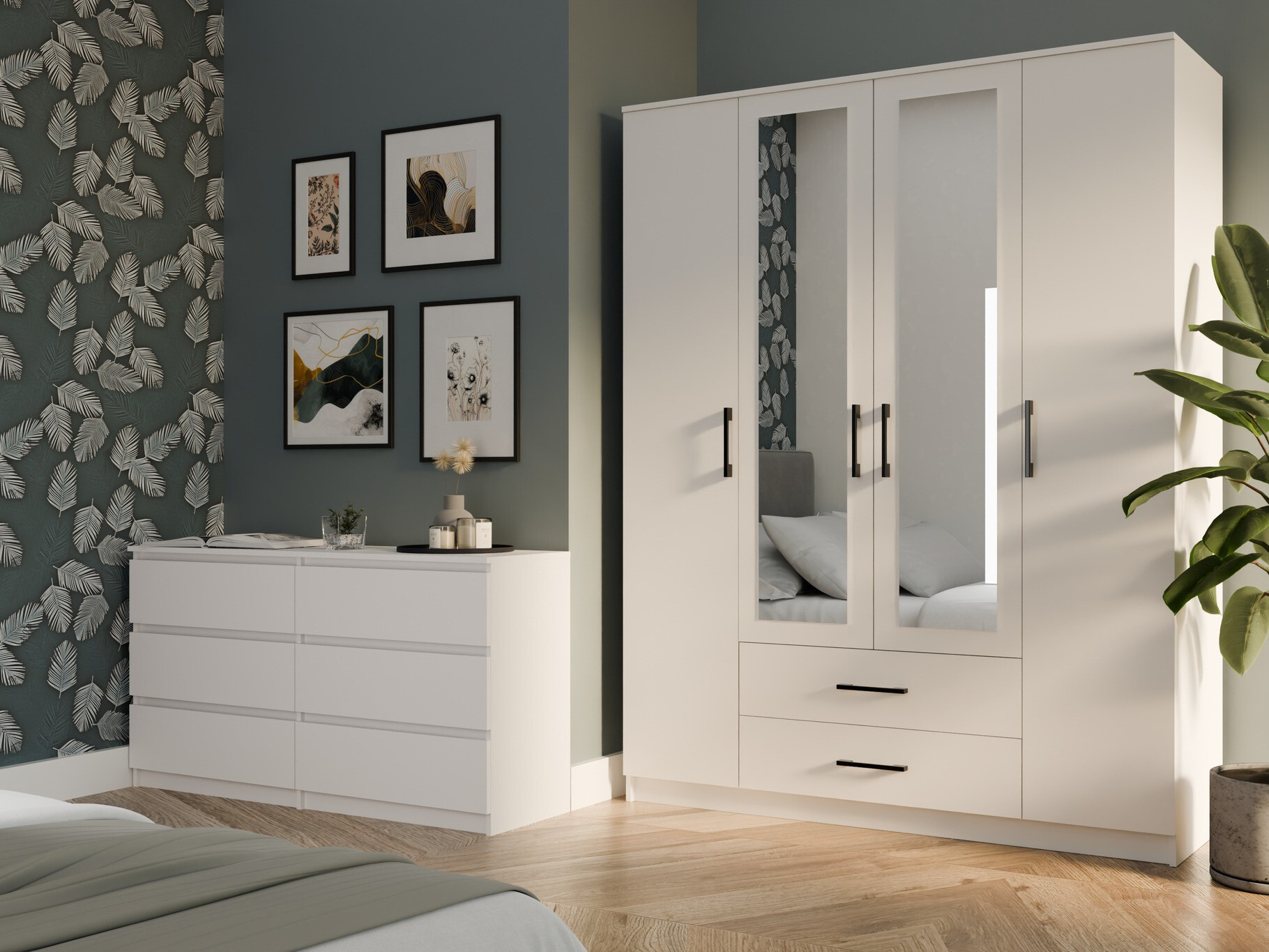 Wardrobe Mandeville 117 (White)
