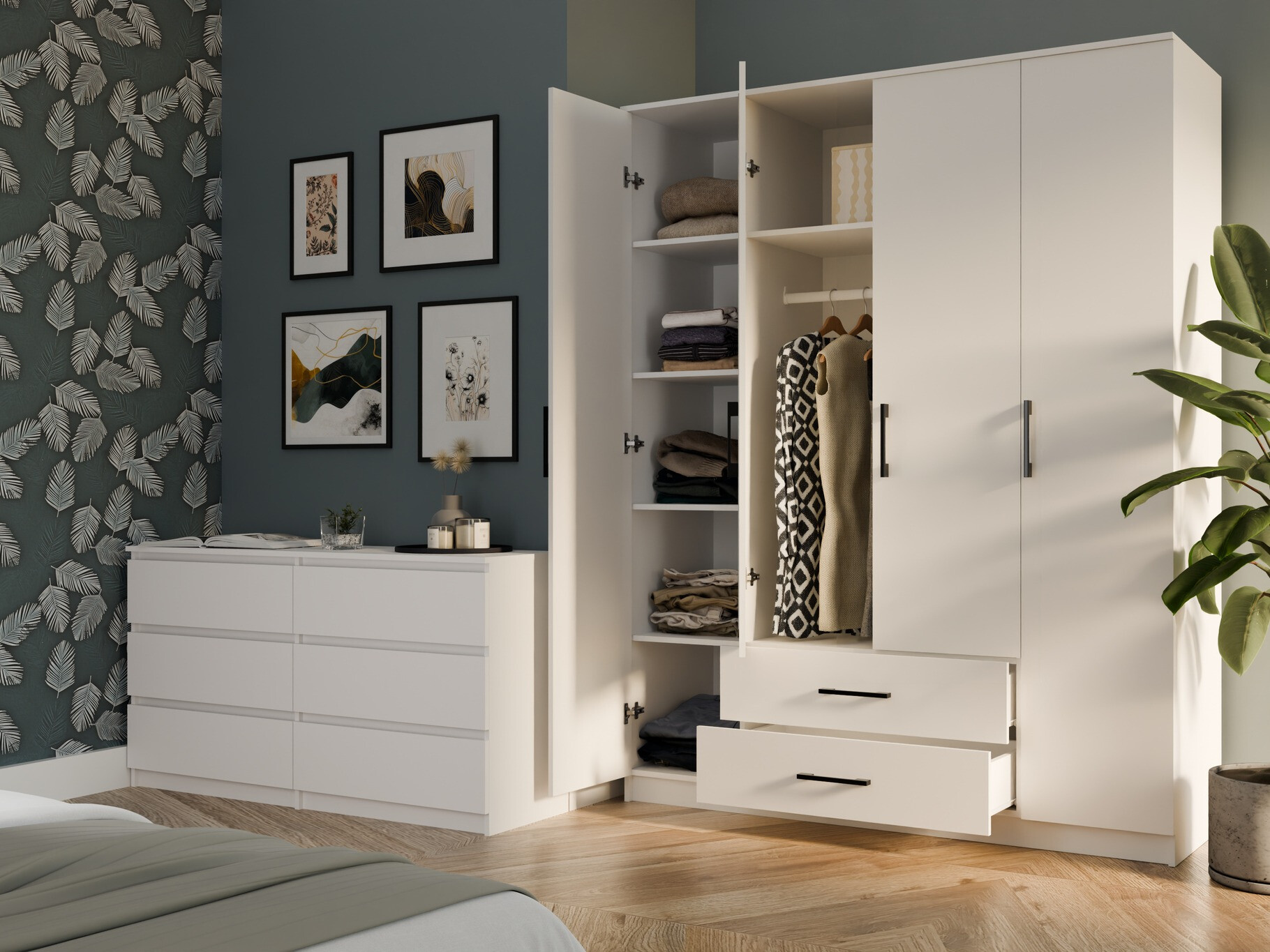 Wardrobe Mandeville 299 (White)