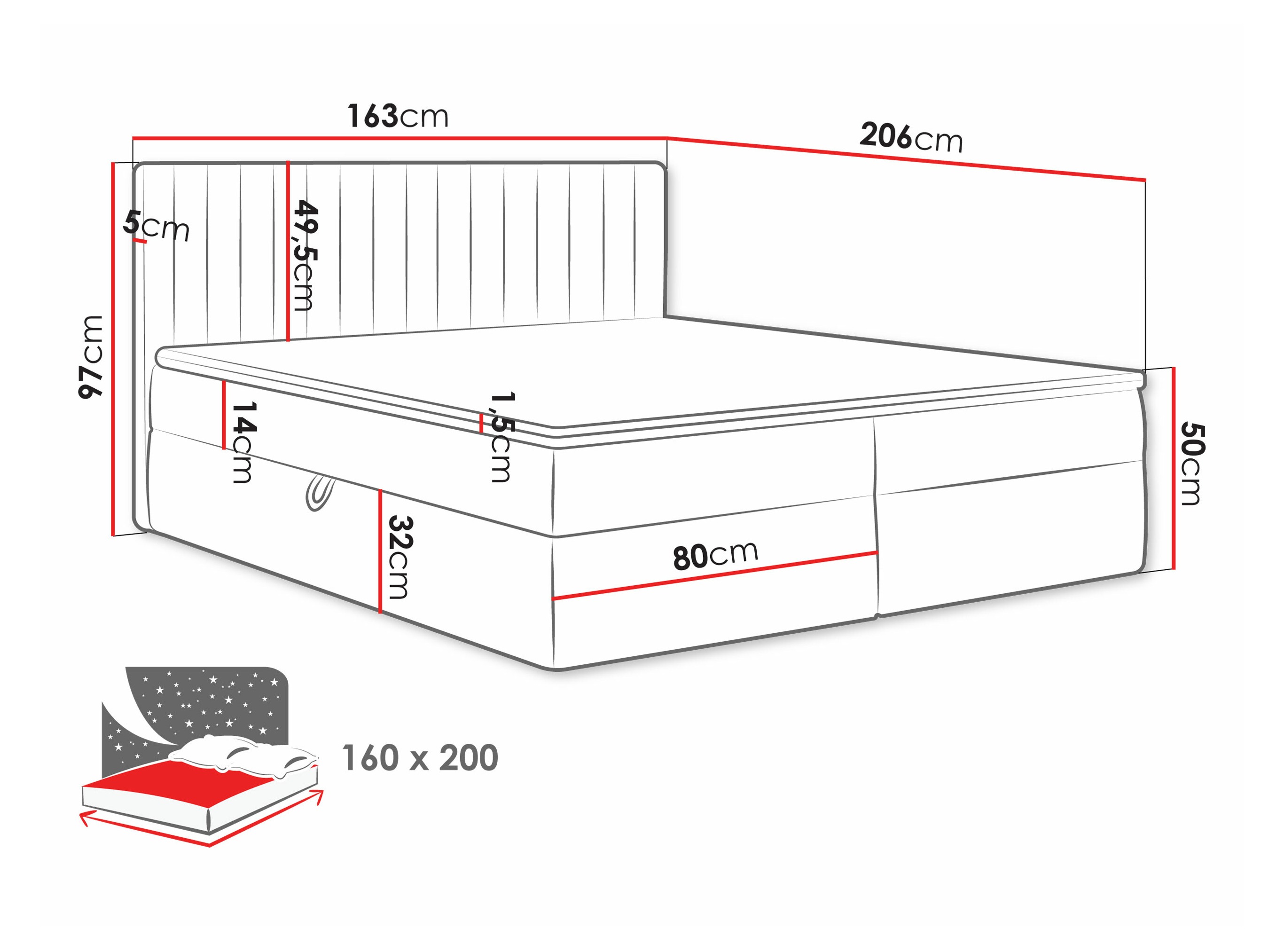 Continental bed Comfivo Apis I (Manila 02)