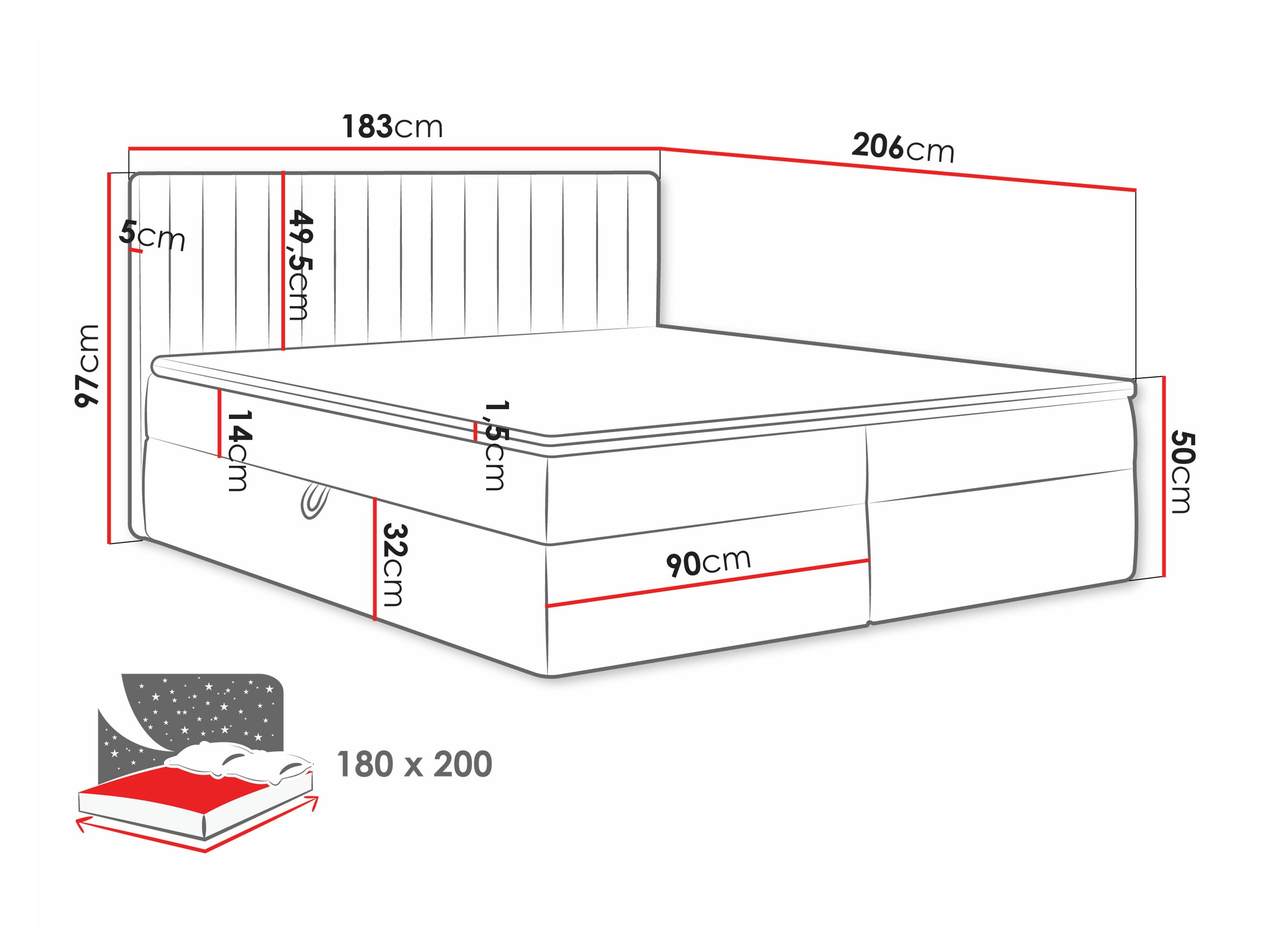 Continental bed Comfivo Apis I (Polo 882)