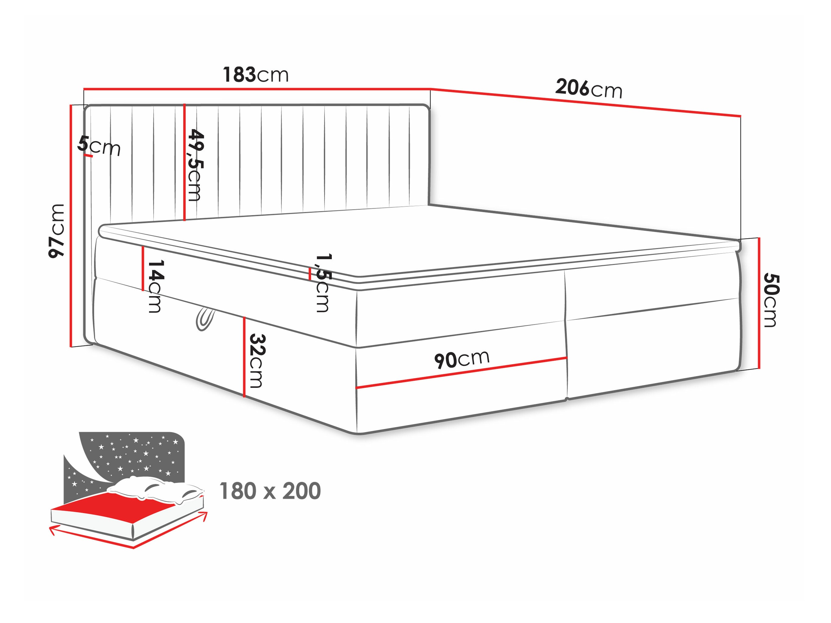 Continental bed Comfivo Apis I (Polo 891)