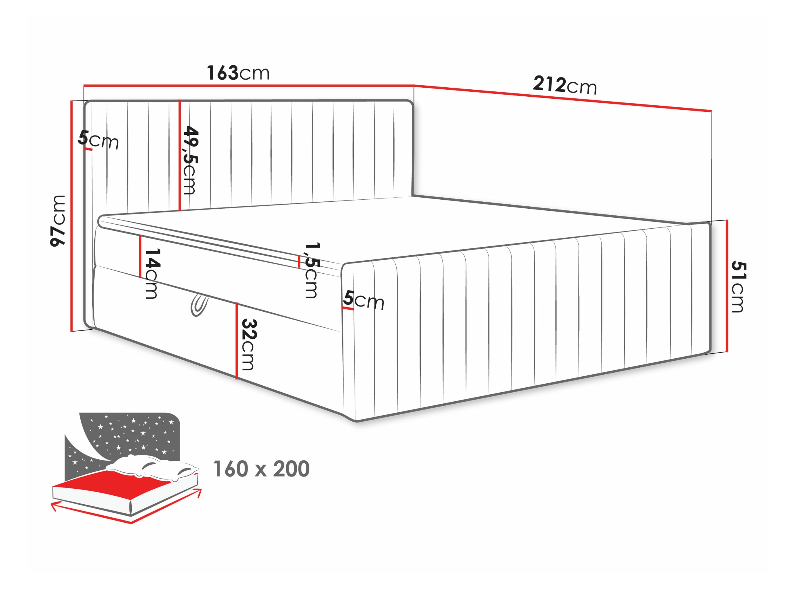 Continental bed Comfivo Apis II (Polo 897)