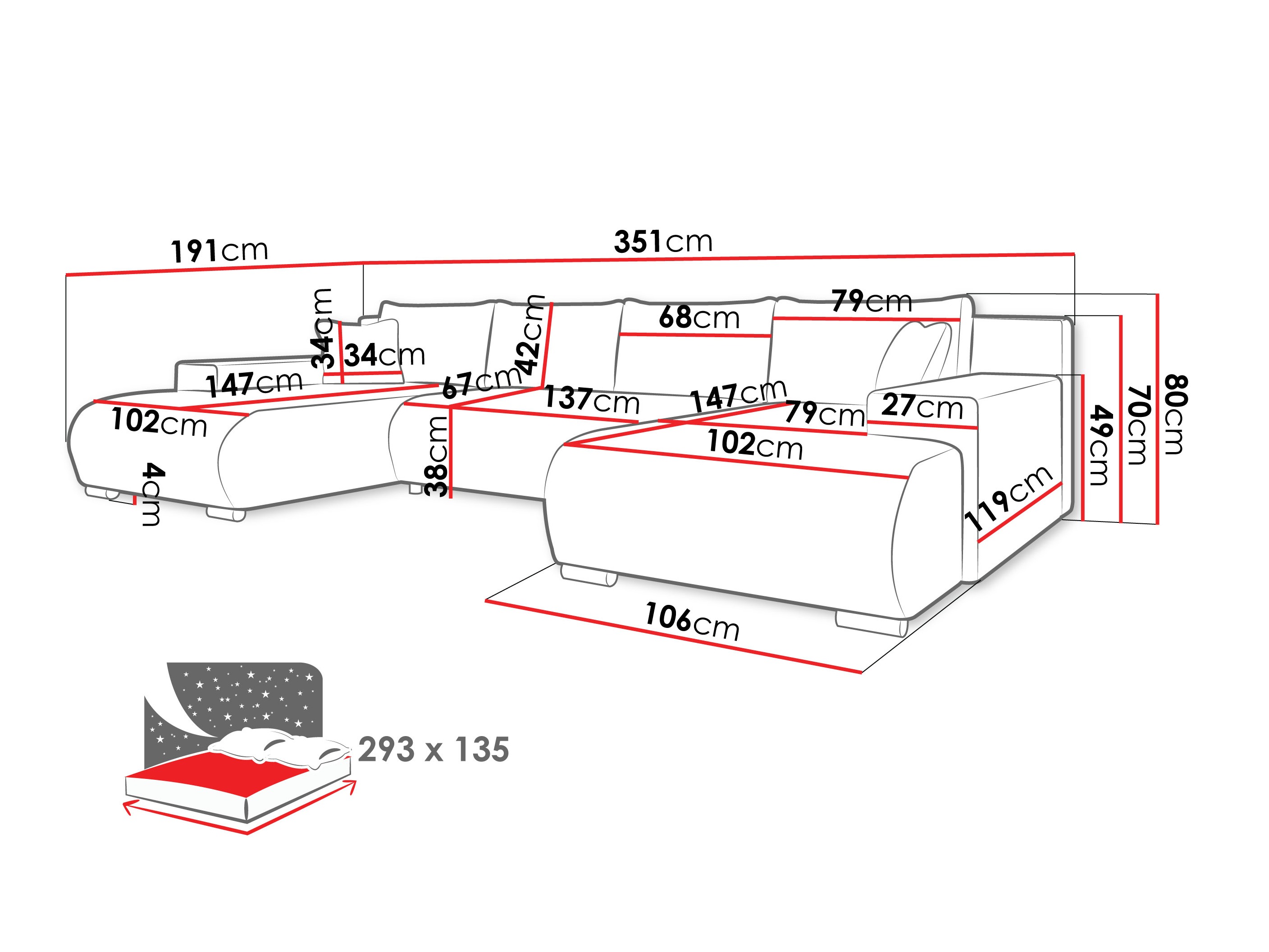 Corner sofa Comfivo 483 (Wave 09)