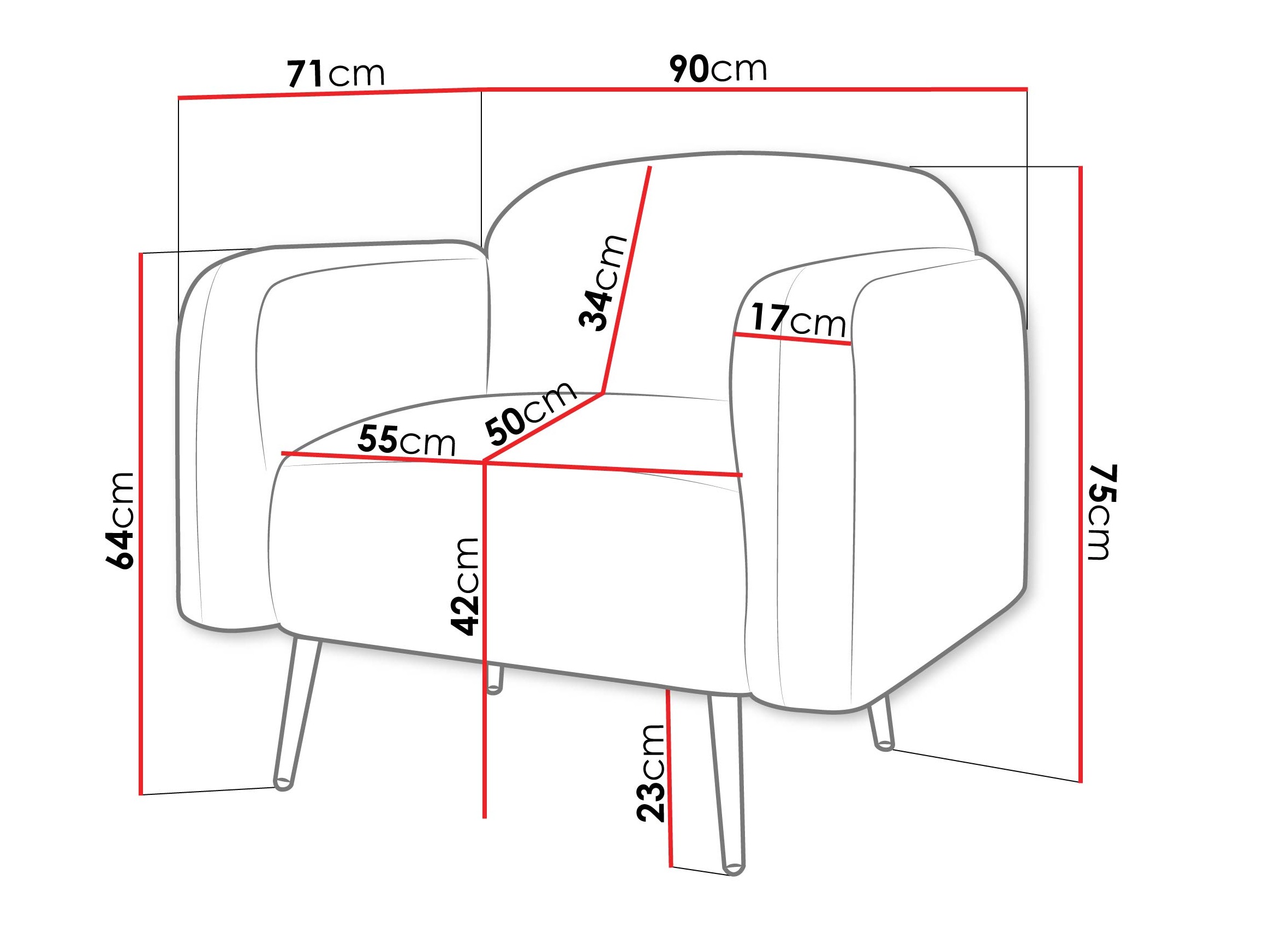 Armchair Comfivo Beatitudo I (Uttario Velvet 2952)