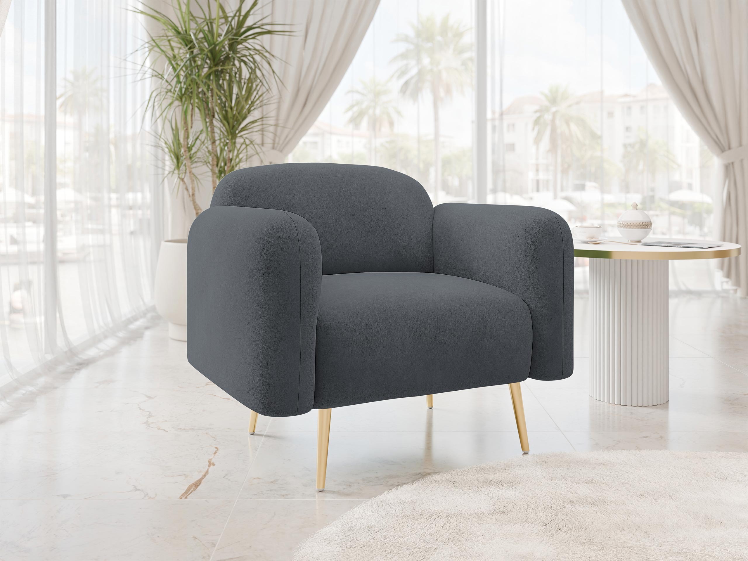 Armchair Comfivo Beatitudo I (Uttario Velvet 2970)