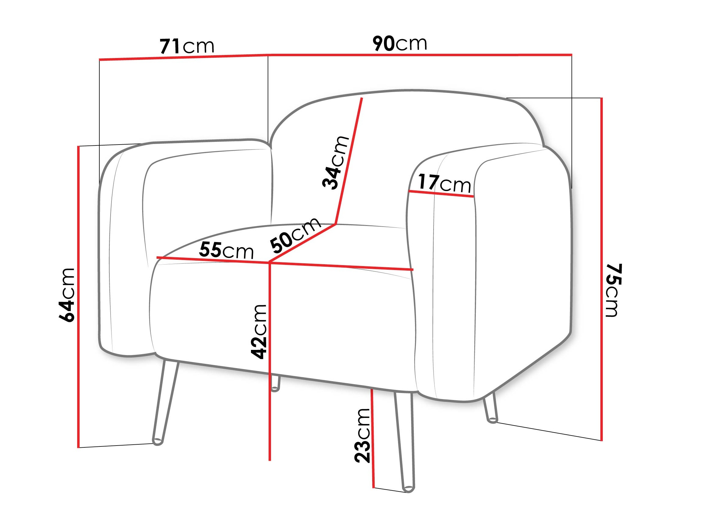 Armchair Comfivo Beatitudo I (Uttario Velvet 2970)