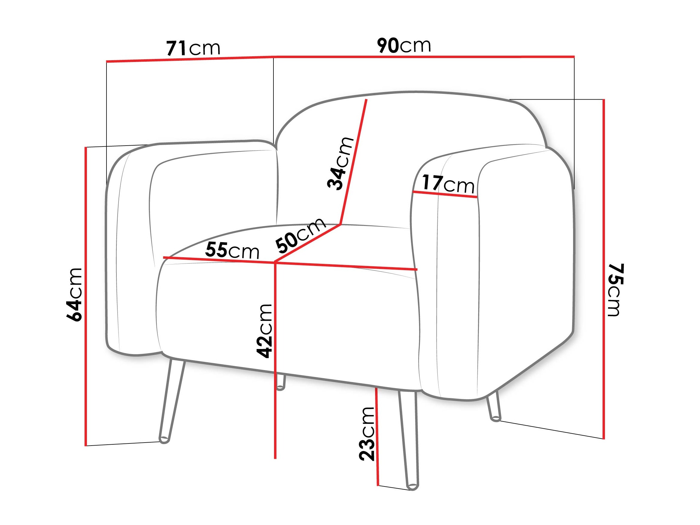 Armchair Comfivo Beatitudo I (Uttario Velvet 2972)