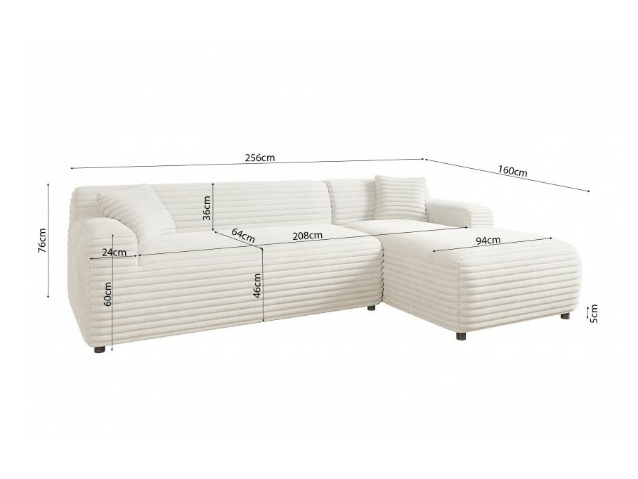 Corner sofa Rocklin 105 (Vito 77)