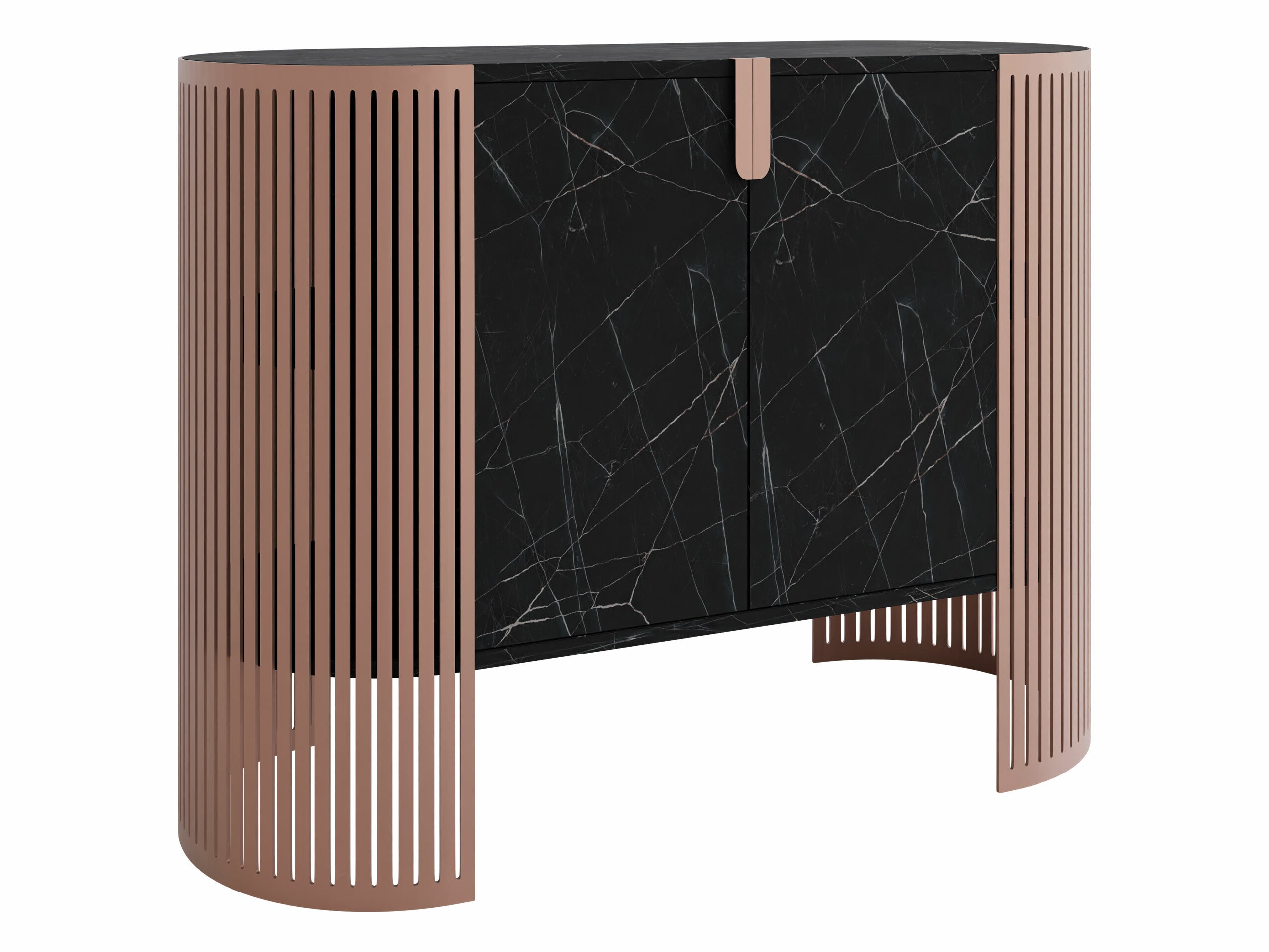 Sideboard Civer I (Pink + Black marble)