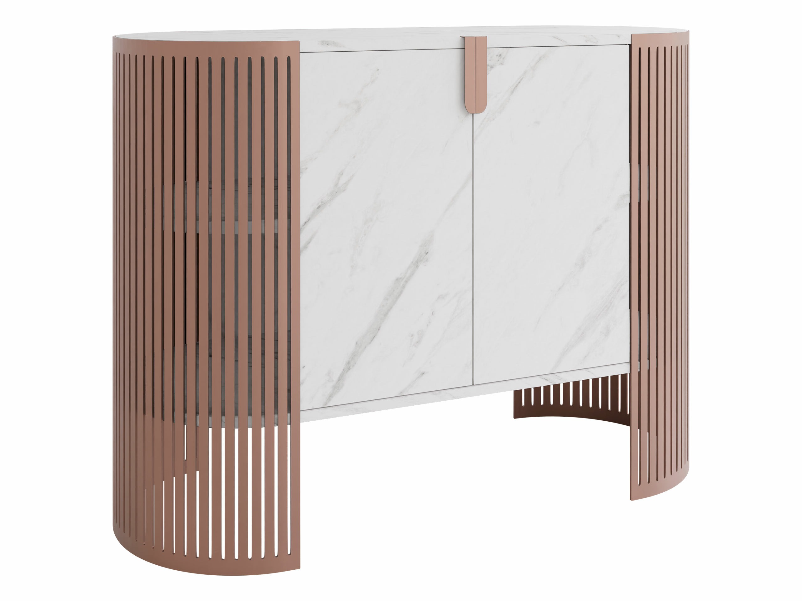 Sideboard Evanola 114 (Pink + White marble)