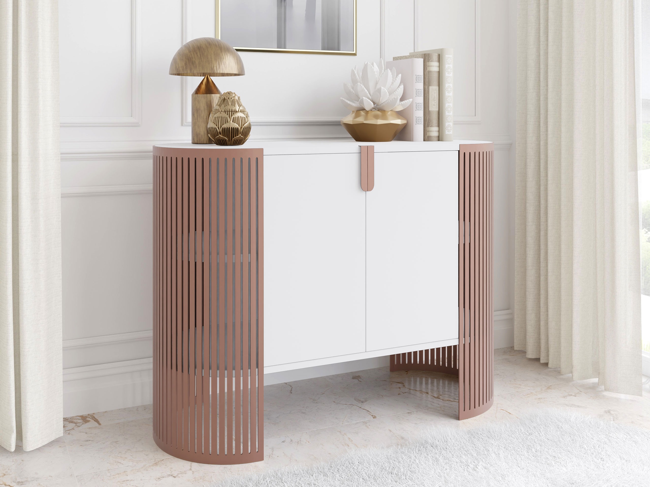 Sideboard Evanola 114 (Pink + White)