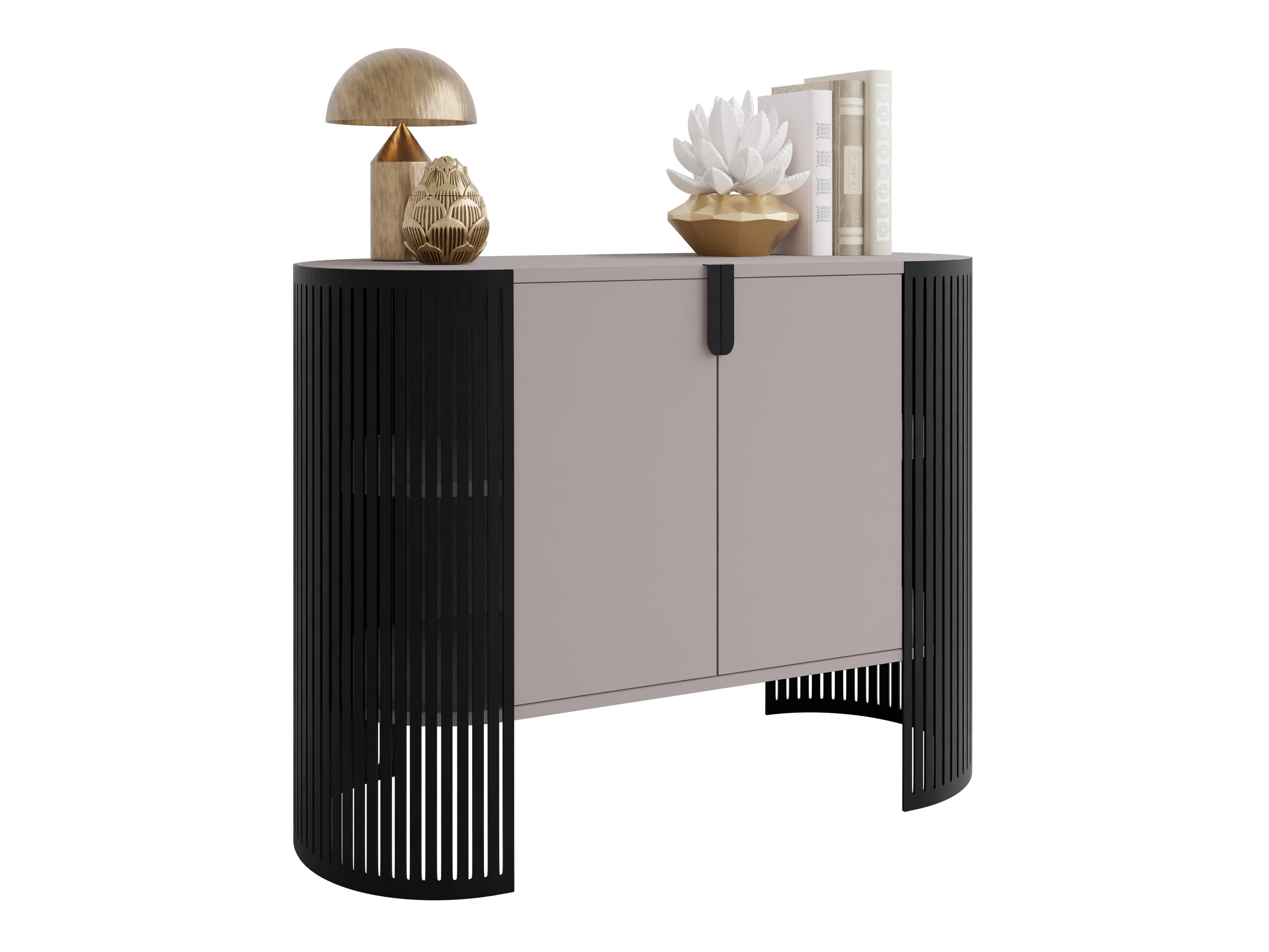 Sideboard Oswego 140 (Black + Cashmere)