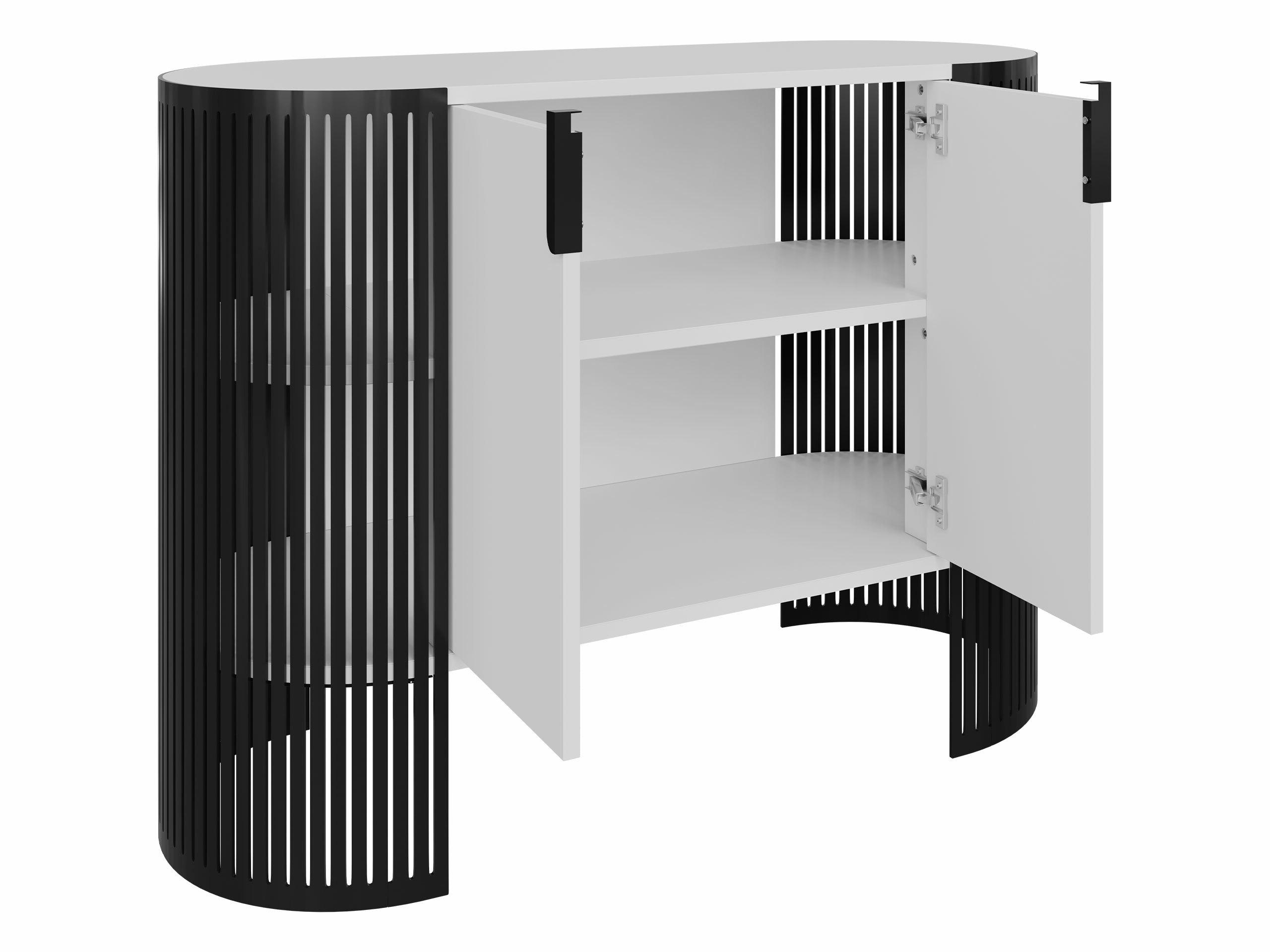 Sideboard Oswego 140 (Black + Cashmere)