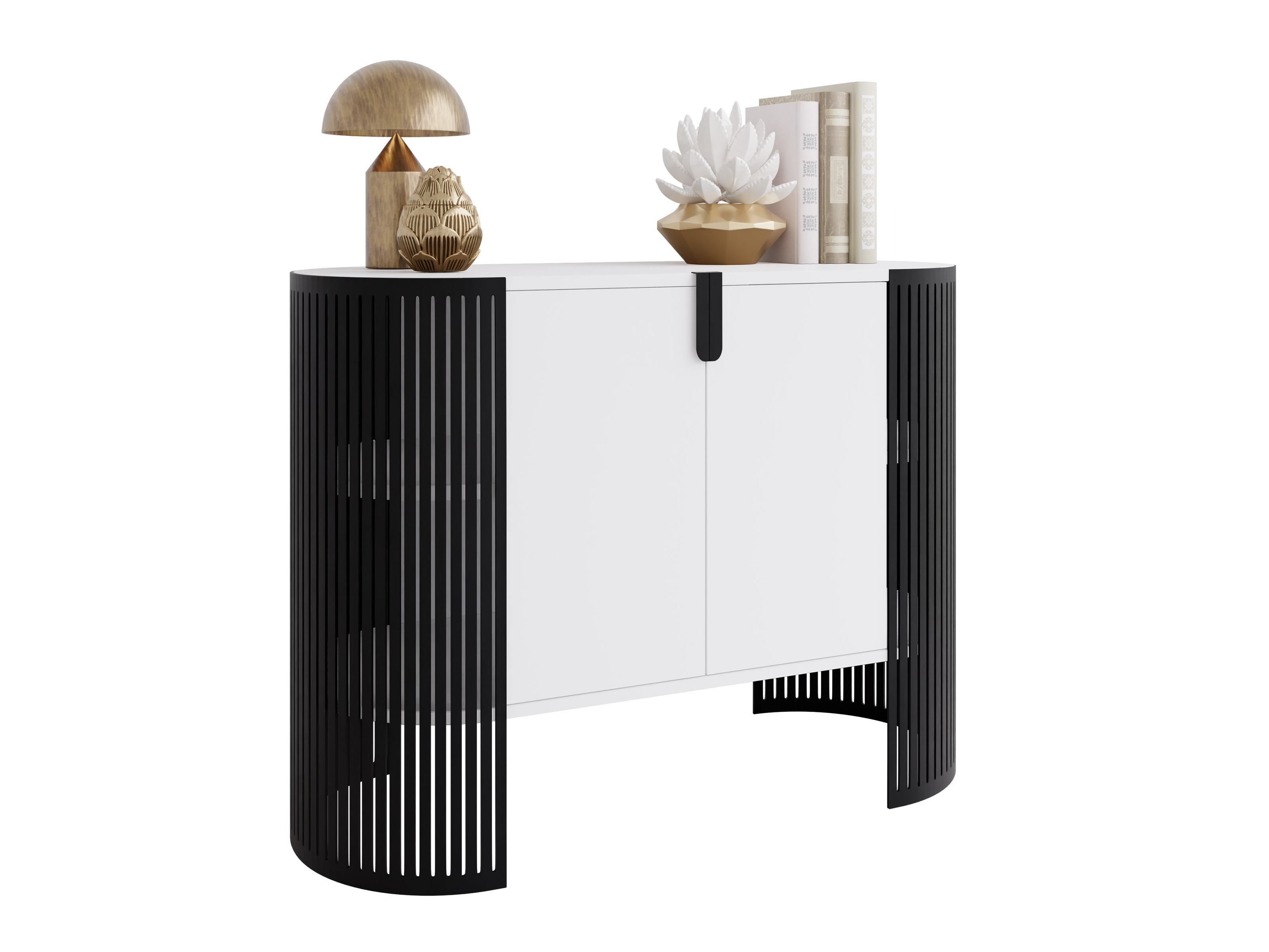 Sideboard Oswego 140 (Black + White)