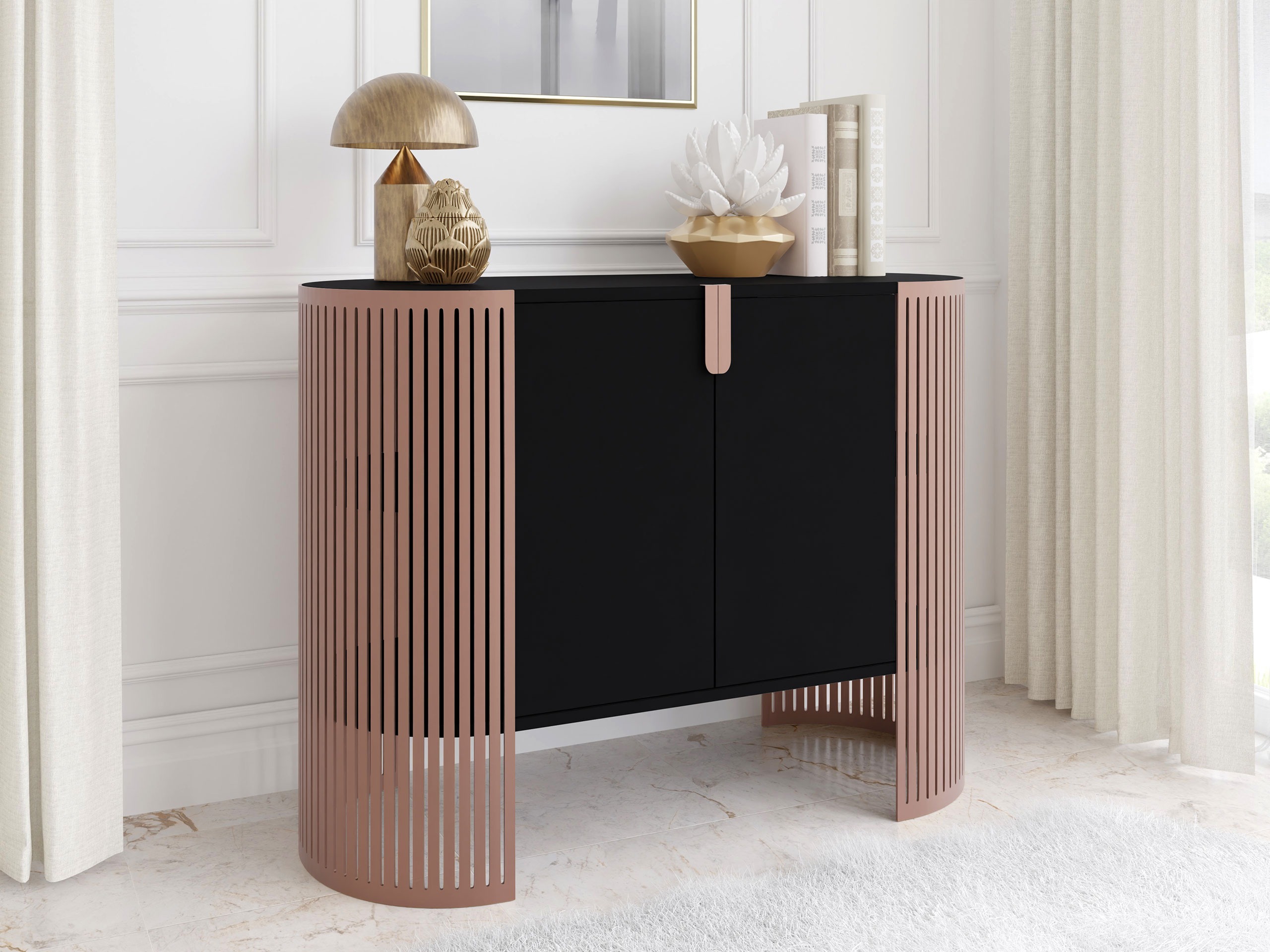 Sideboard Oswego 141 (Pink + Black)