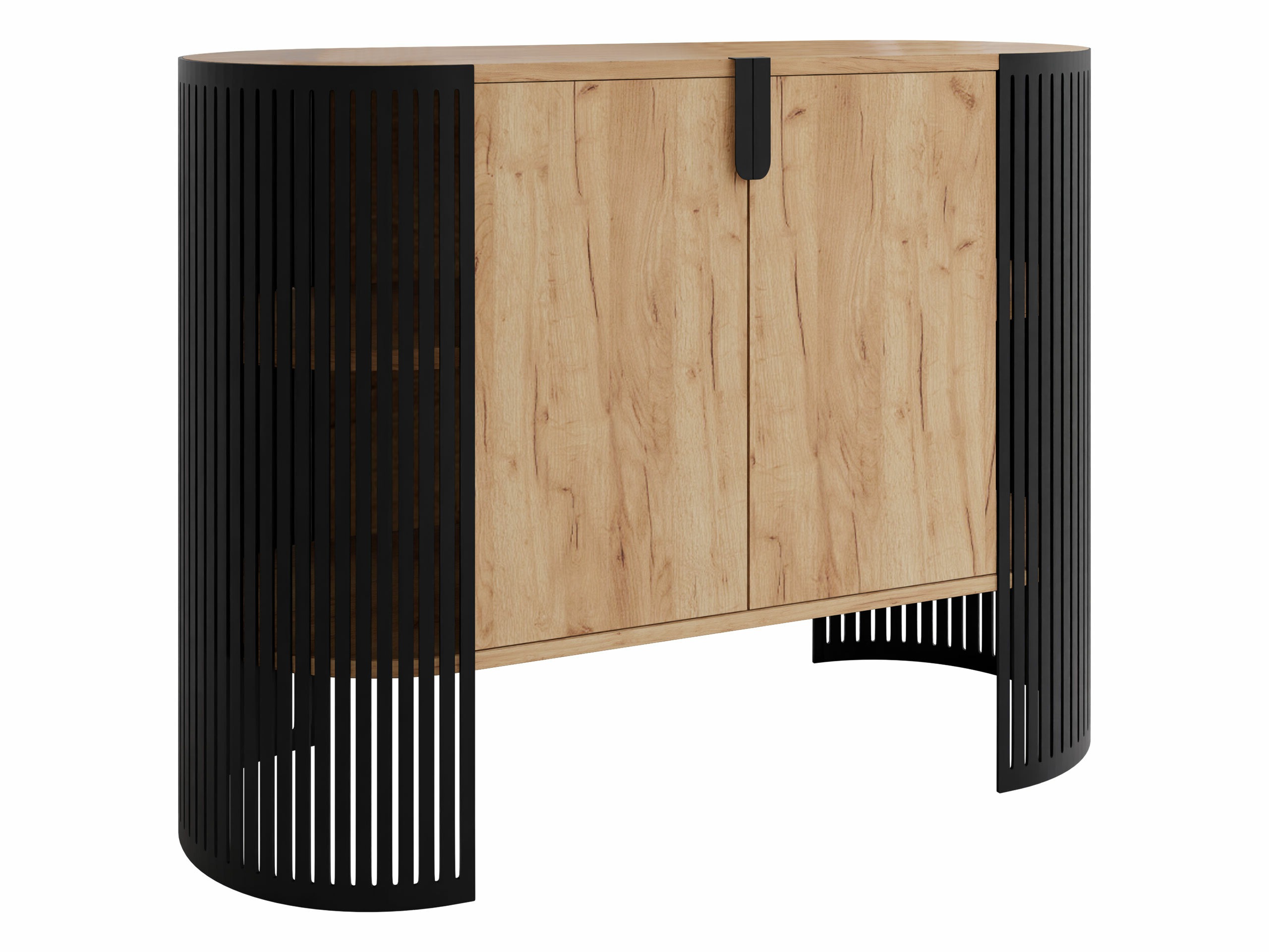 Sideboard Sordore 129 (Black + Craft golden oak)