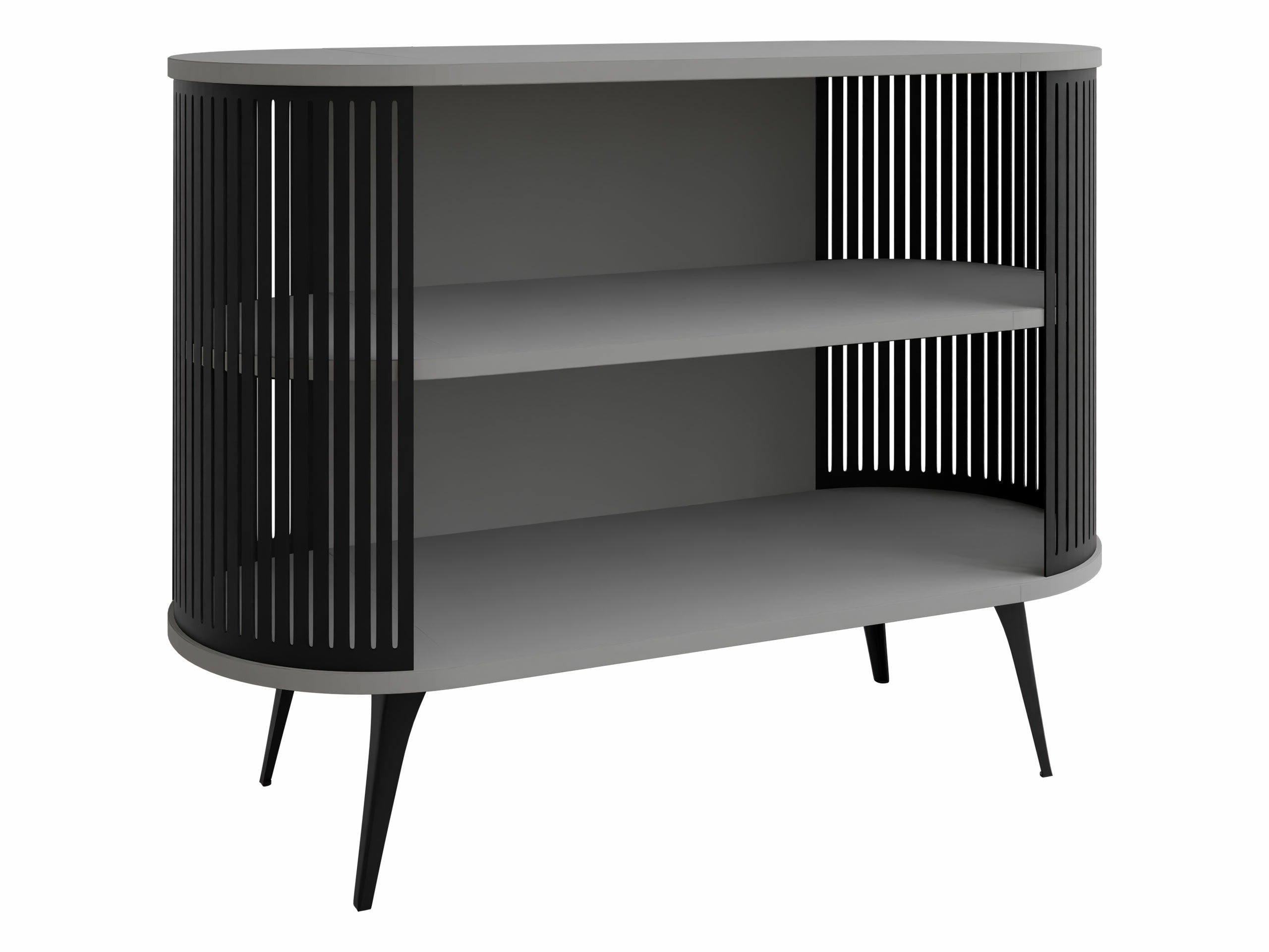 Bookcase Oswego 147 (Black + Graphite)