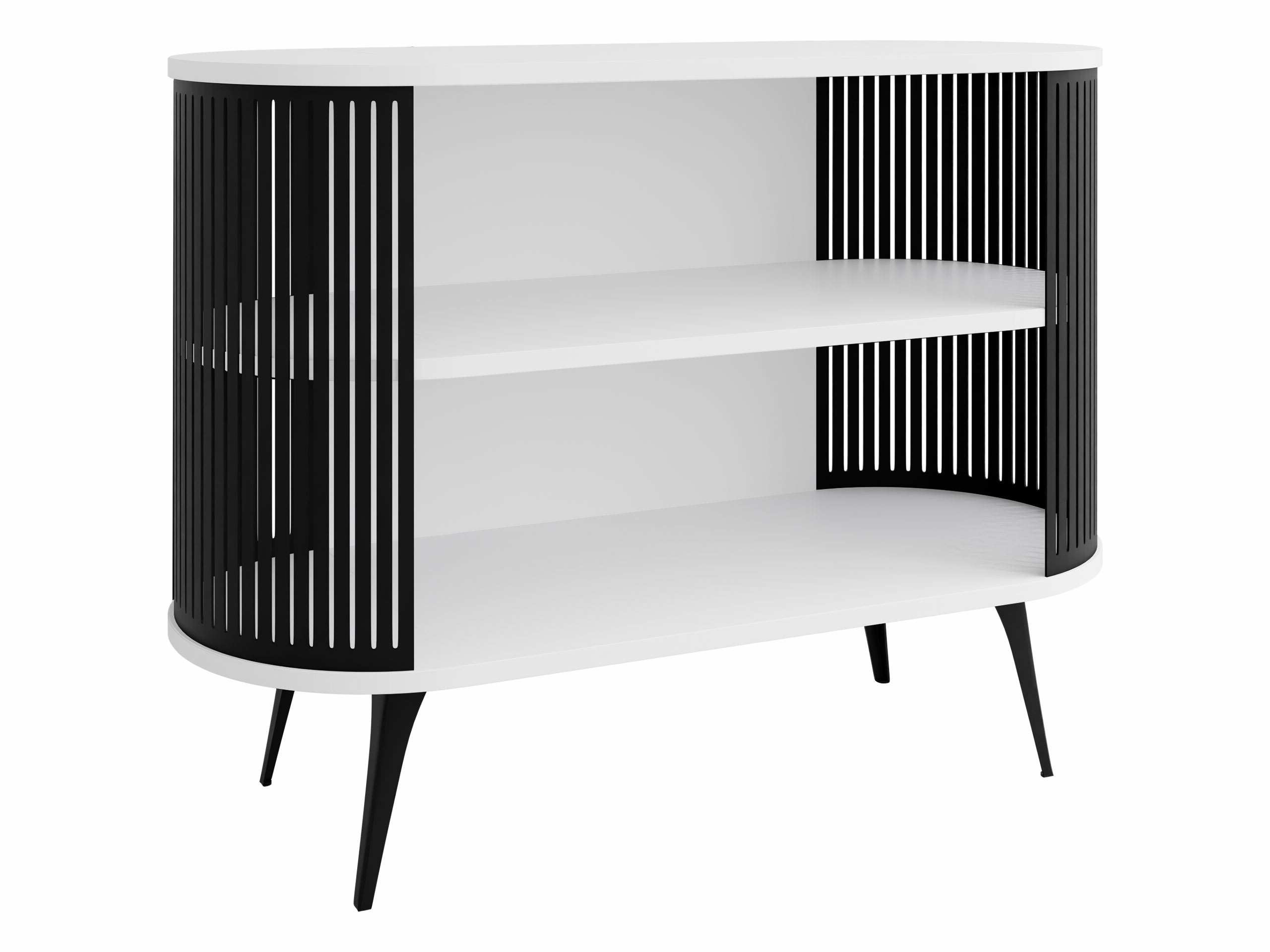 Bookcase Sordore 126 (Black + White)