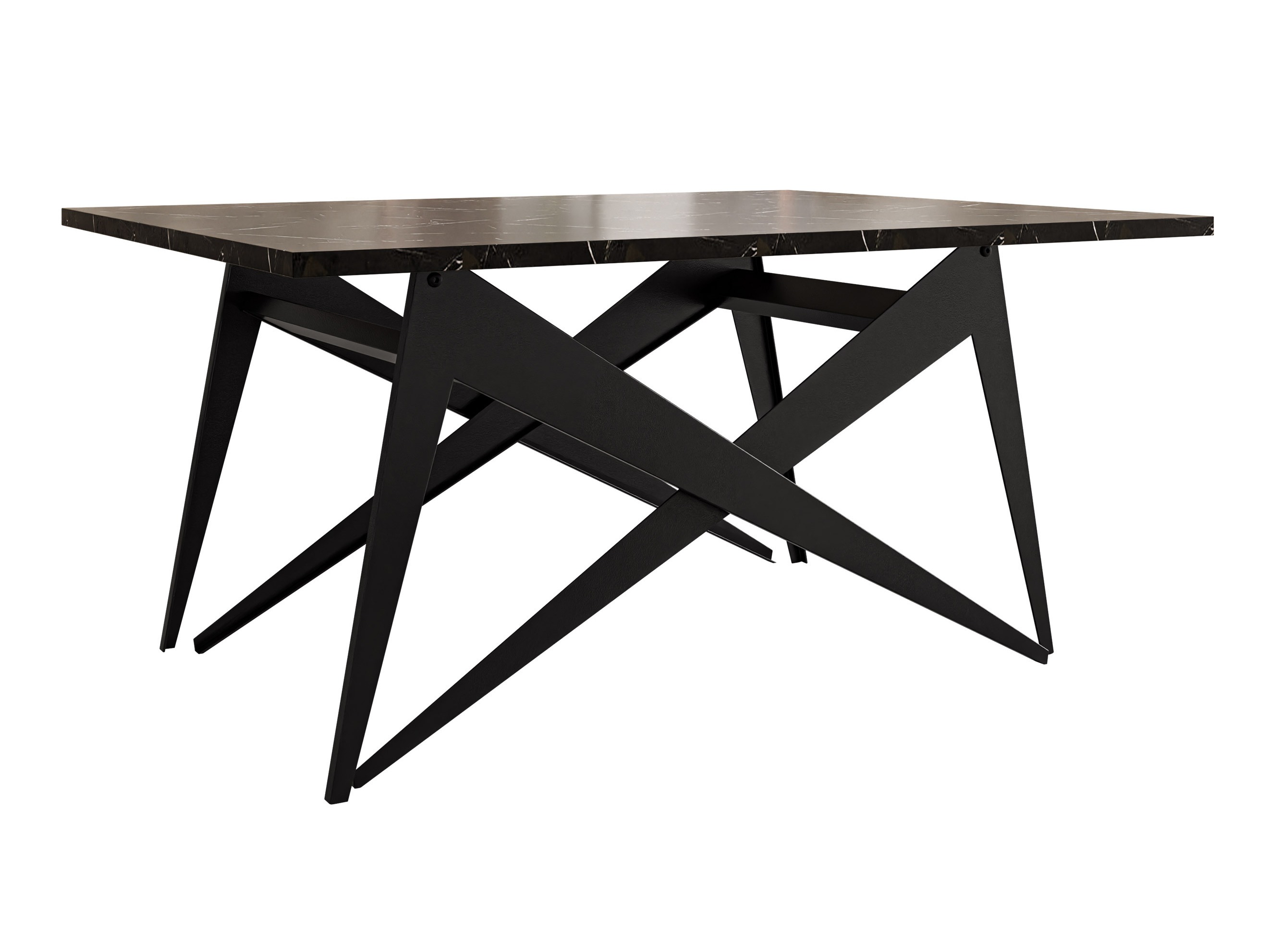 Coffee table transformer Oswego 150 (Black marble + Black)