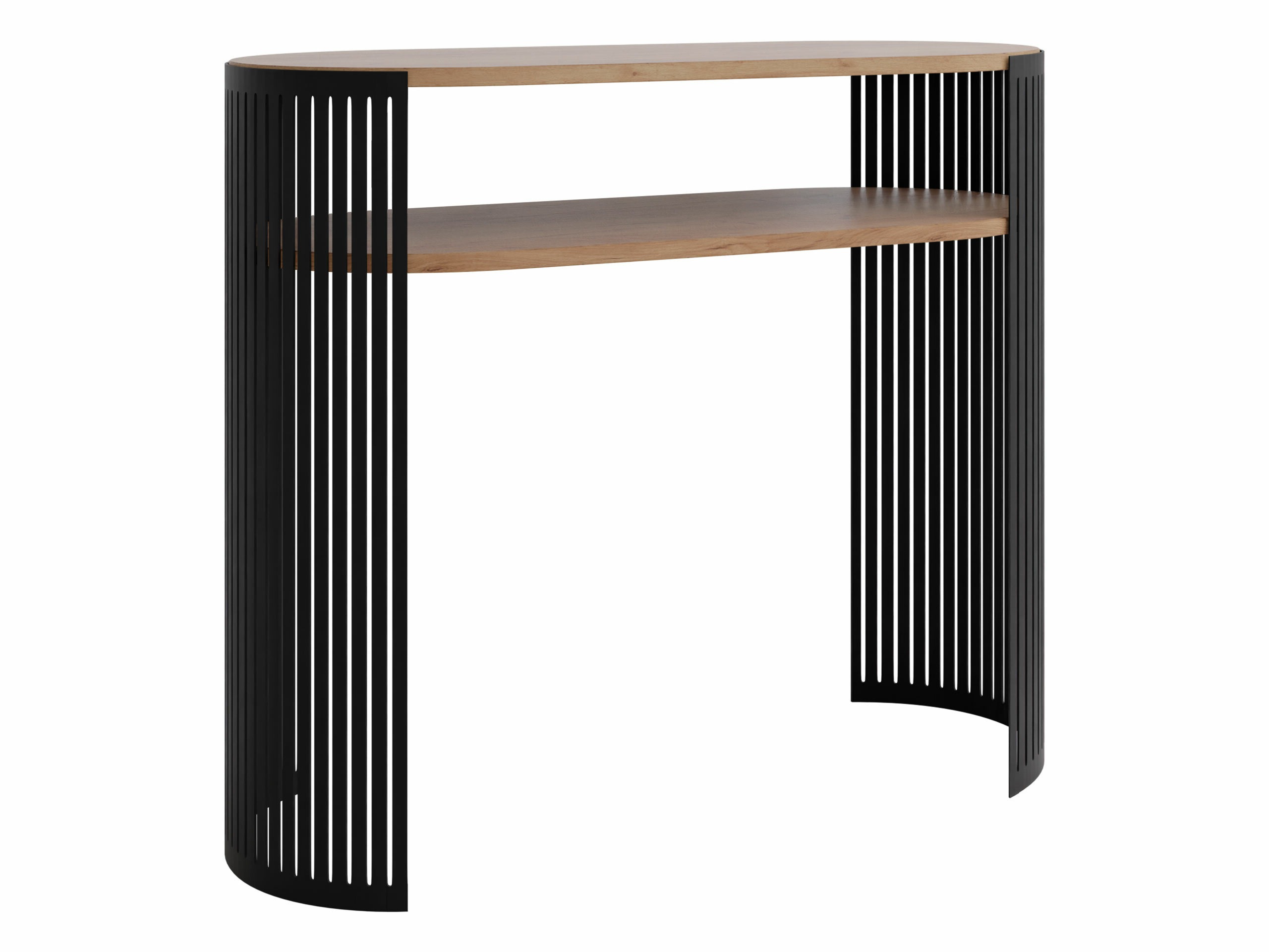 Console table Evanola 116 (Black + Craft golden oak)