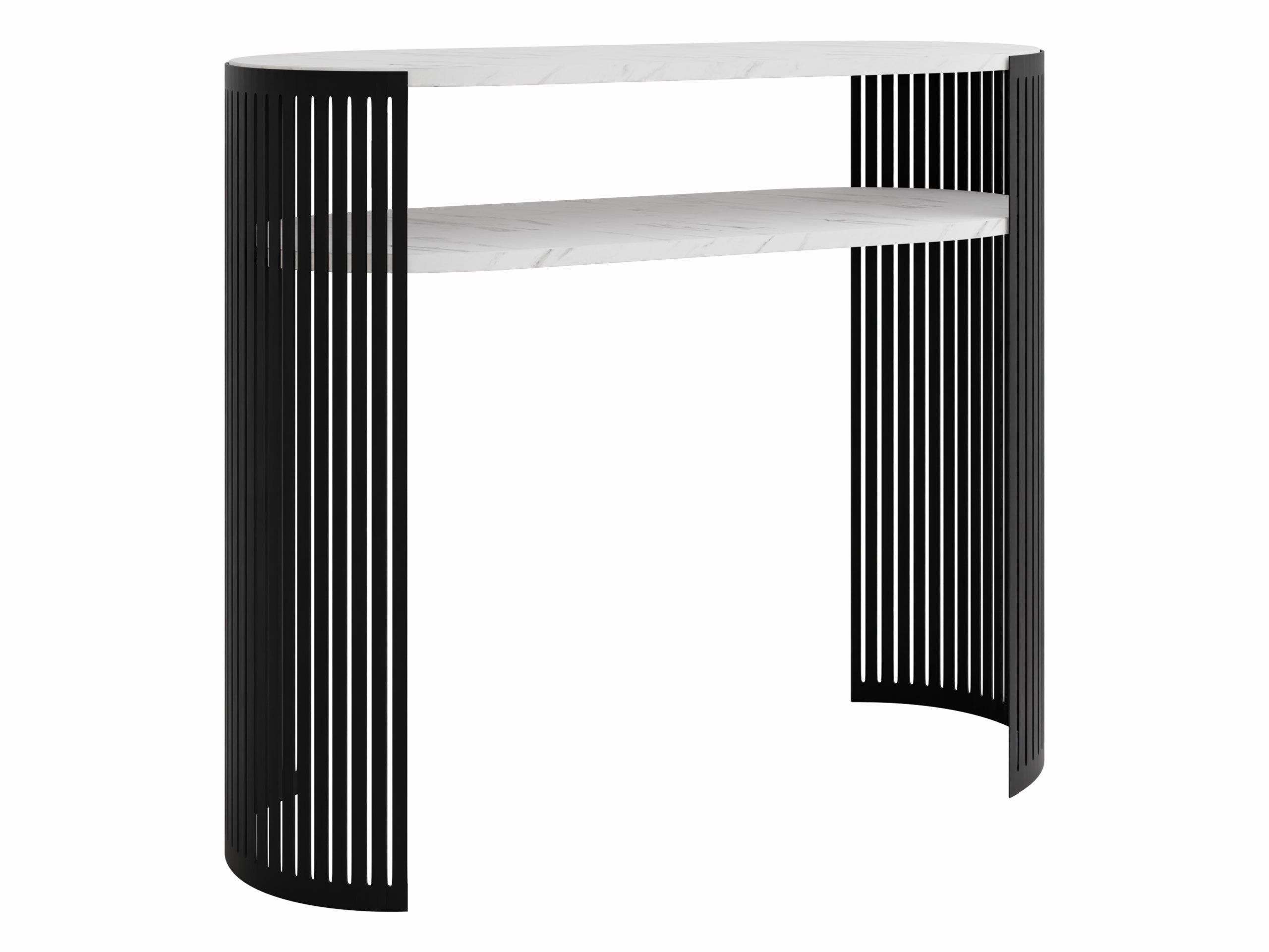 Console table Sordore 132 (Black + White marble)