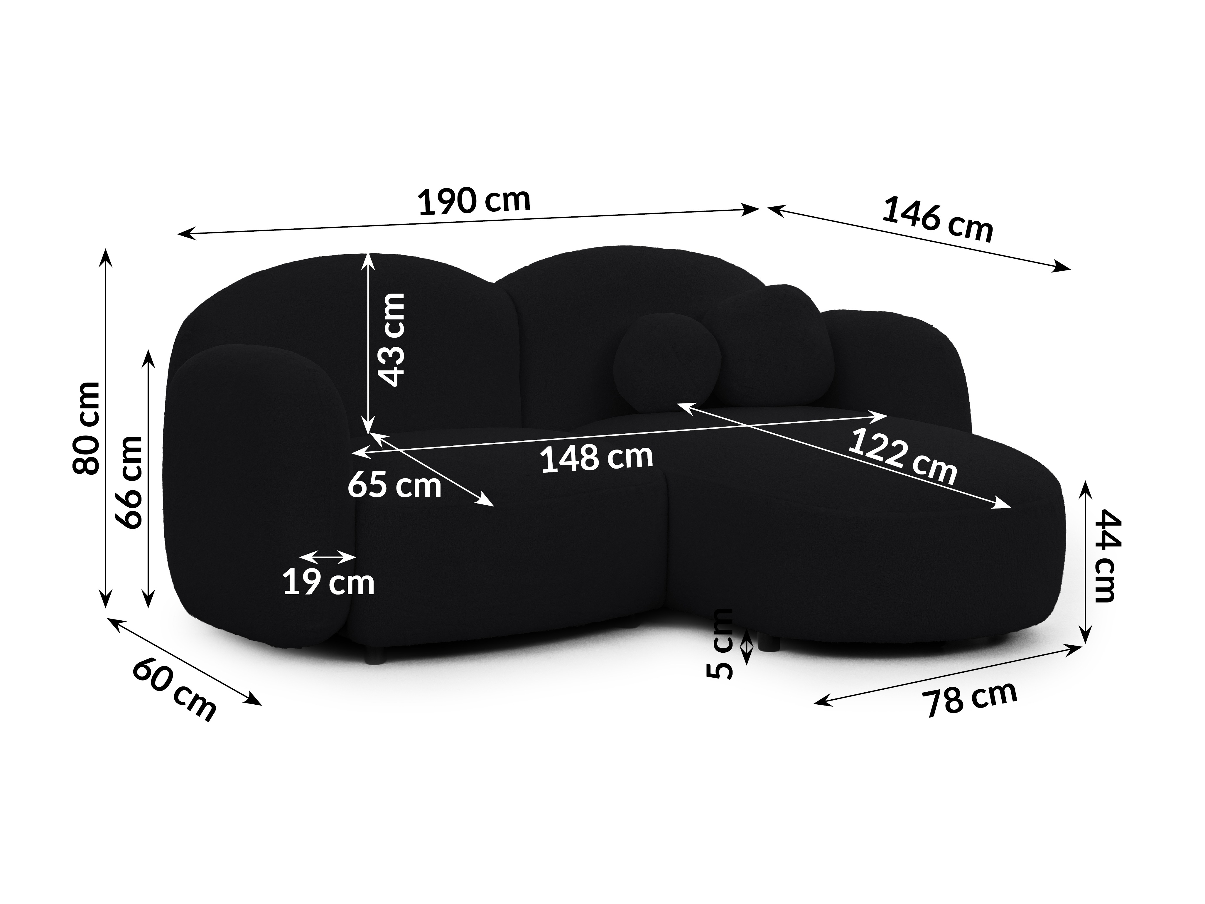 Corner sofa Rocklin 107 (Quelle 100)