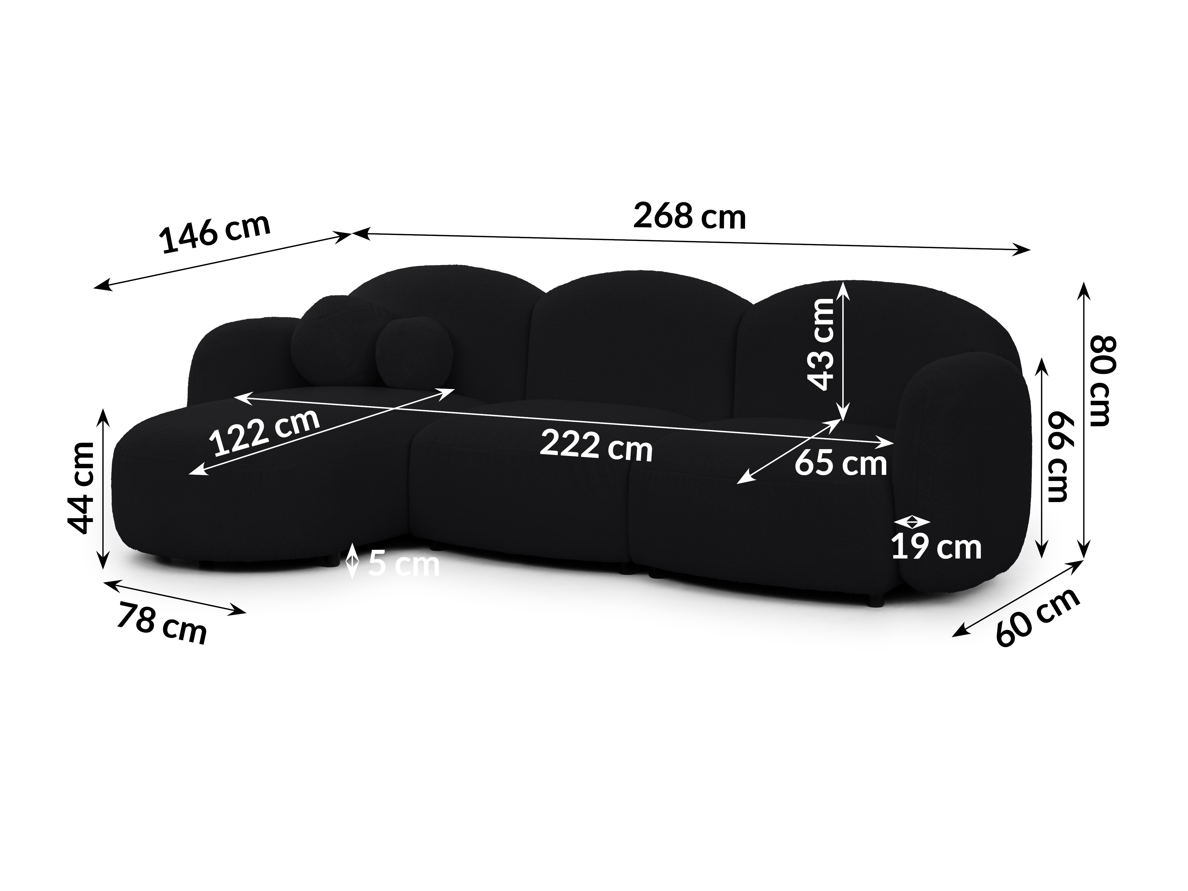 Corner sofa Rocklin 108 (Quelle 100)