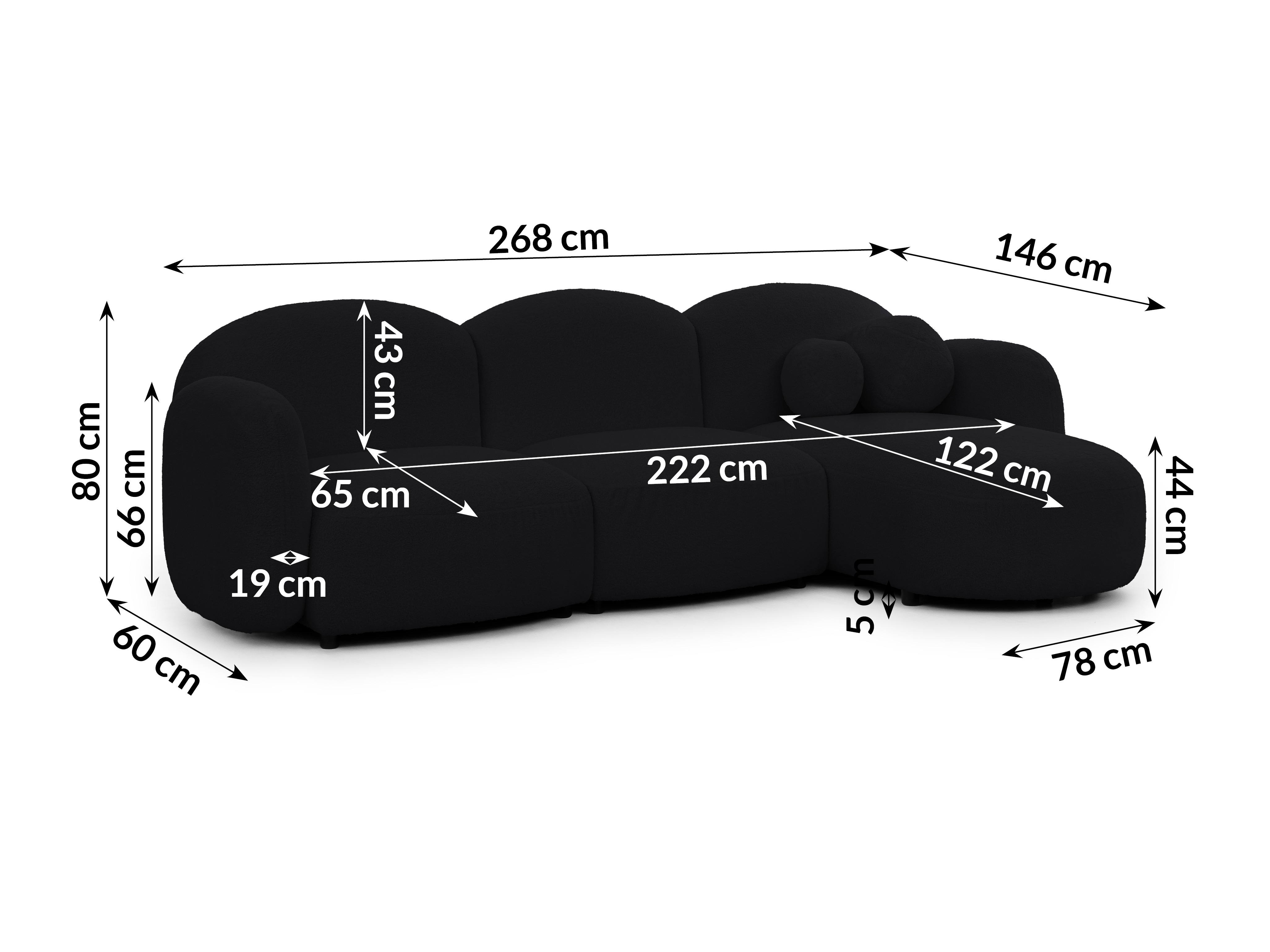 Corner sofa Rocklin 108 (Quelle 100)