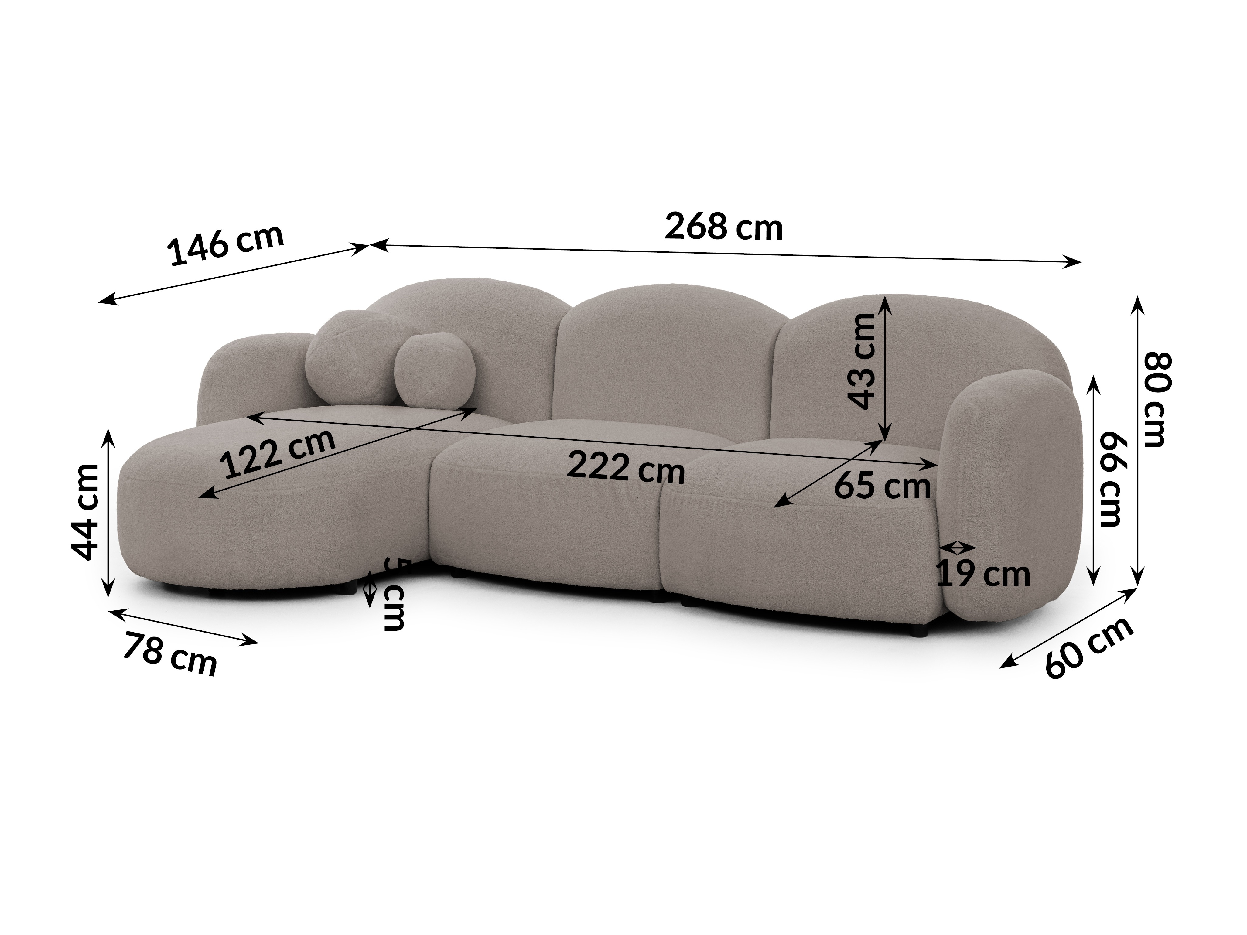 Corner sofa Rocklin 108 (Quelle 83)