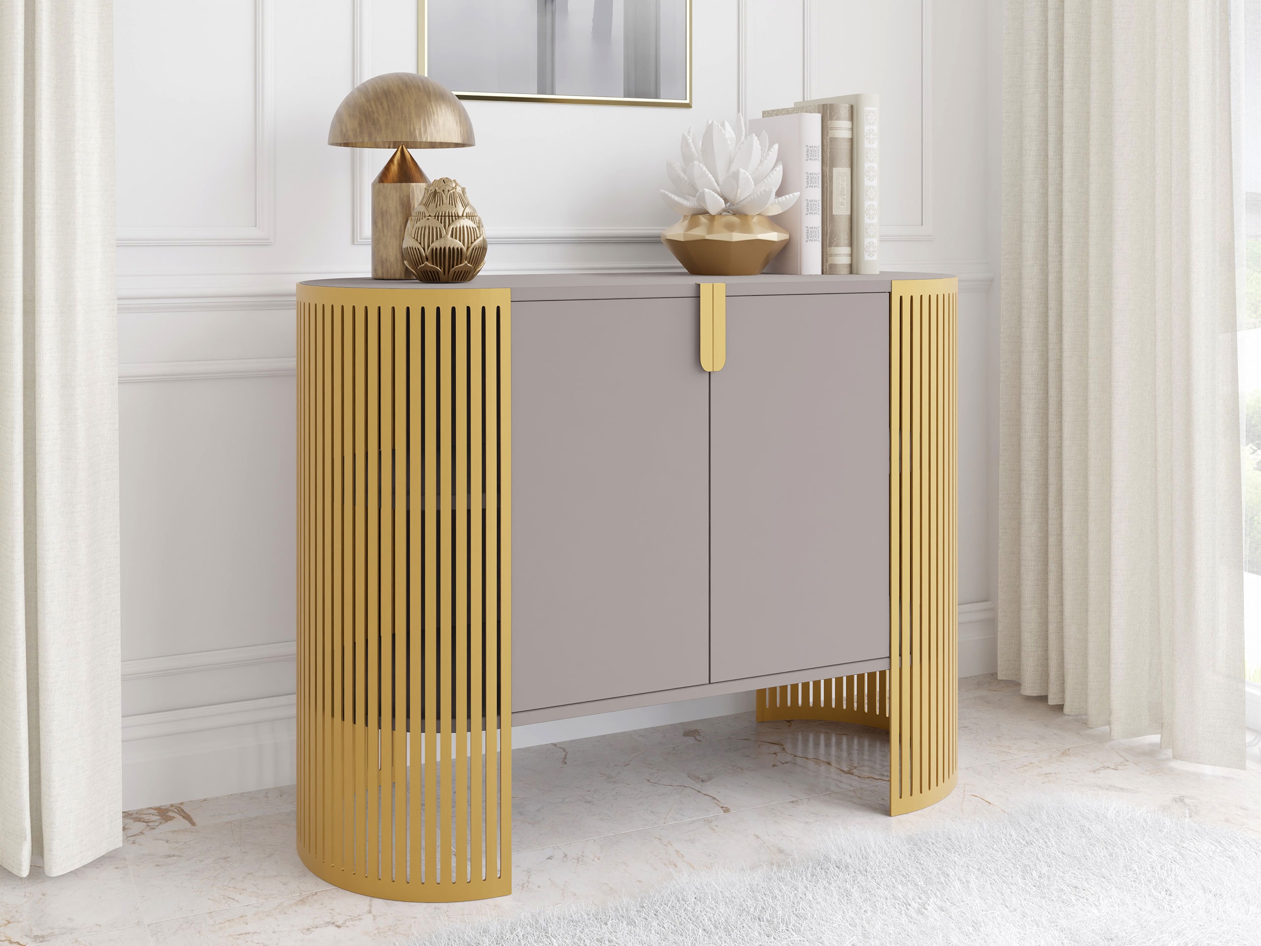 Sideboard Oswego 142 (Golden + Cashmere)