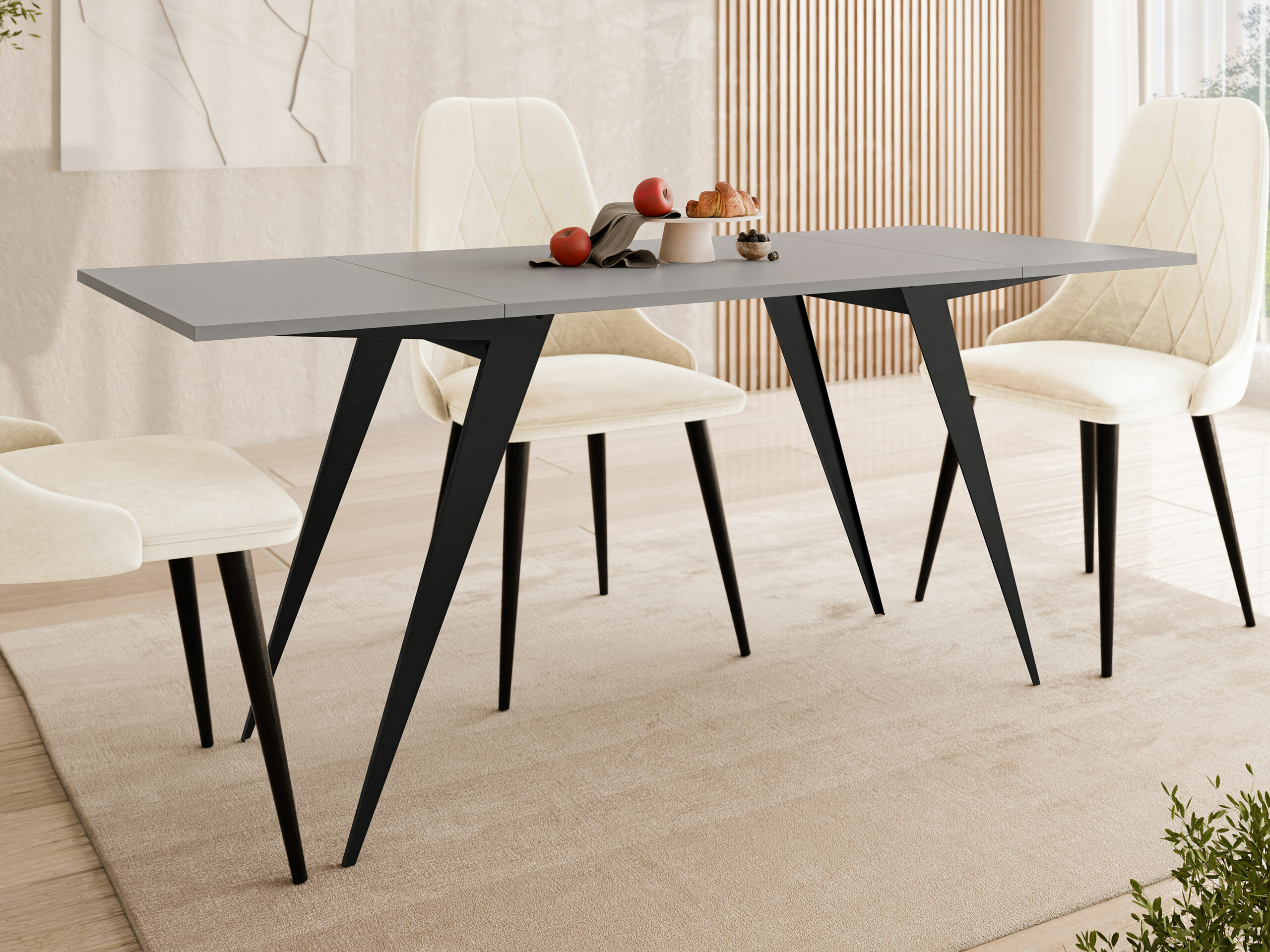 Transforming coffee table Oswego 150 (Graphite + Black)