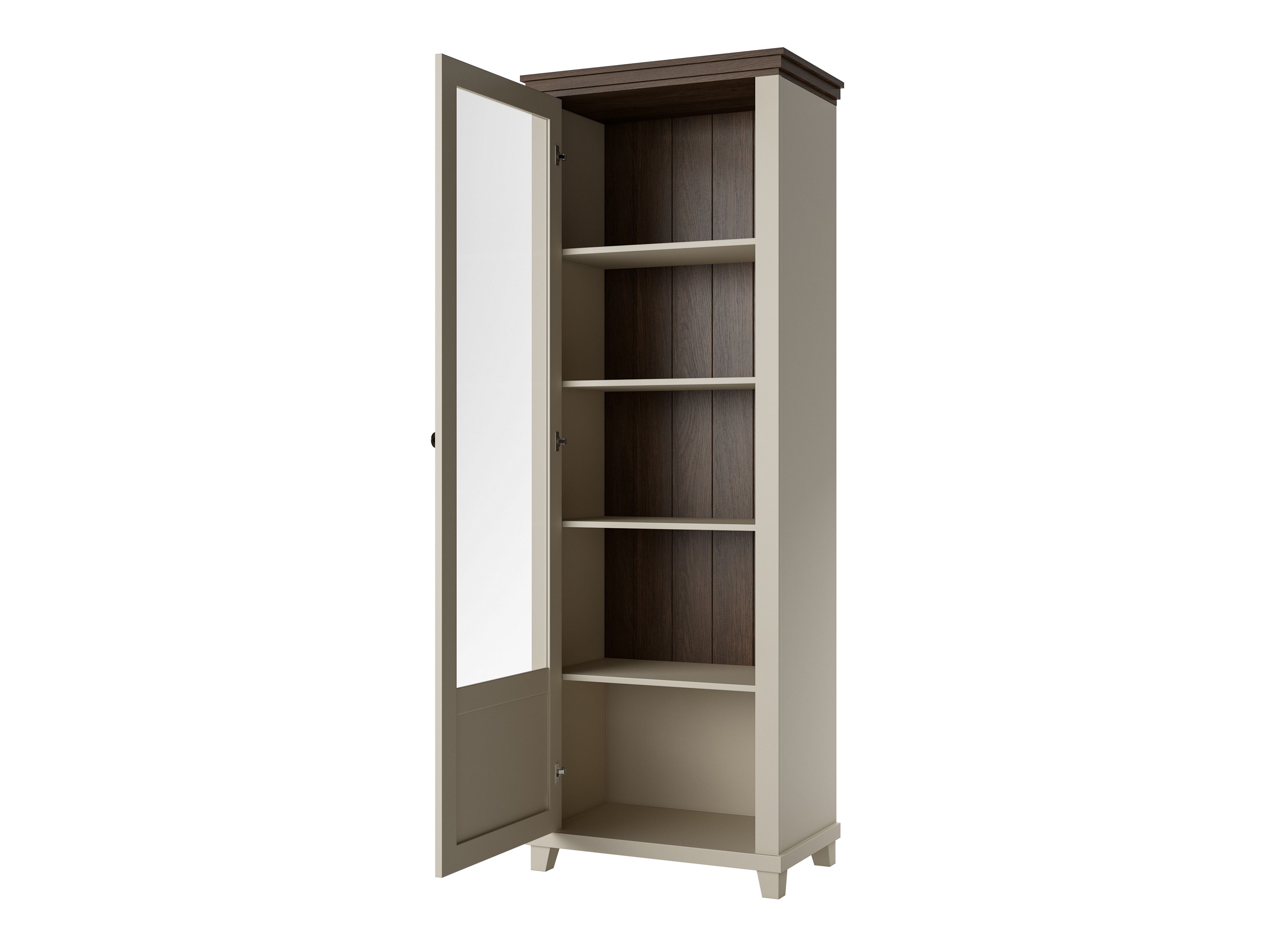 Bookcase Tolnue 101 (Light beige + Oak)