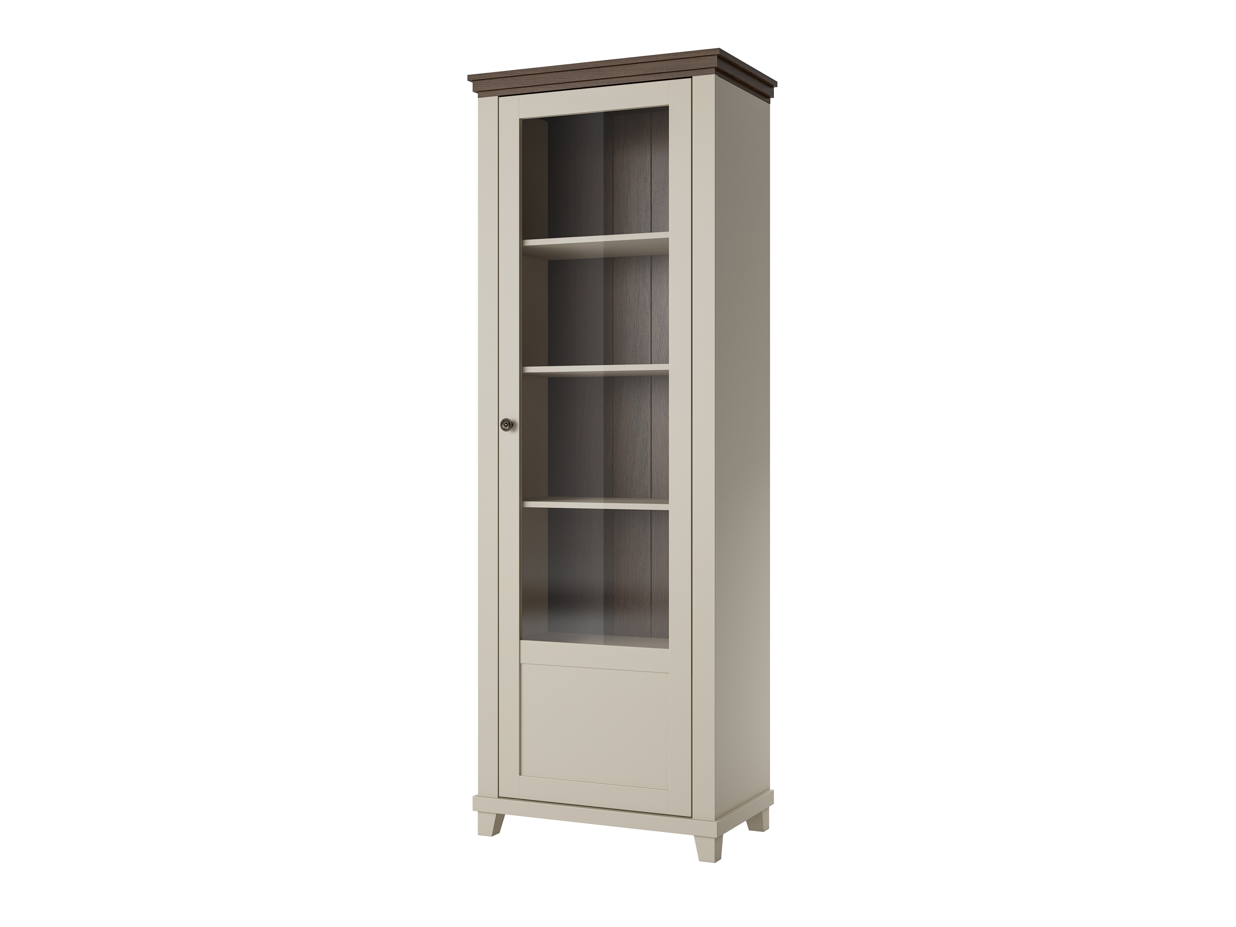Bookcase Tolnue 101 (Light beige + Oak)