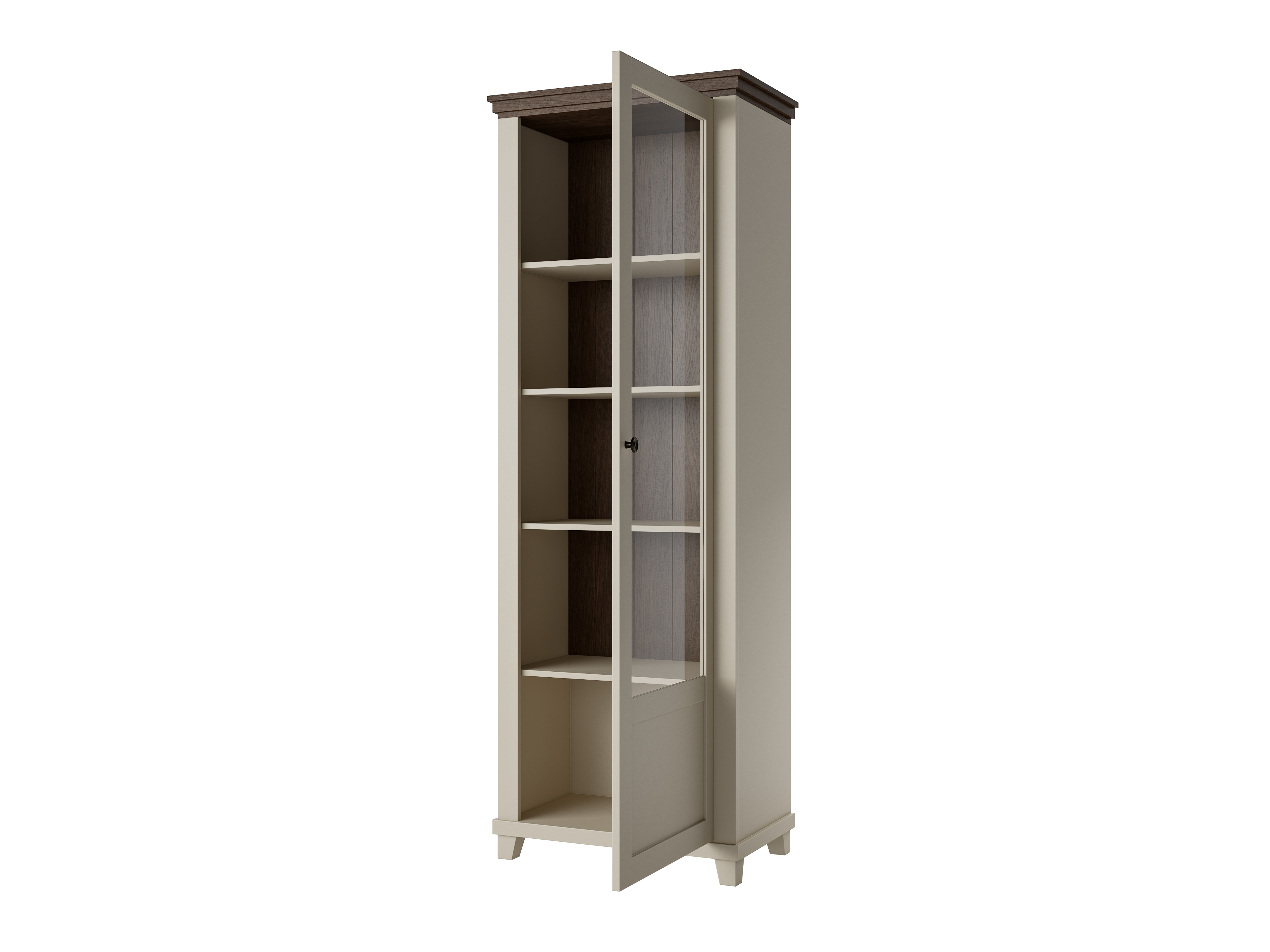 Bookcase Tolnue 101 (Light beige + Oak)