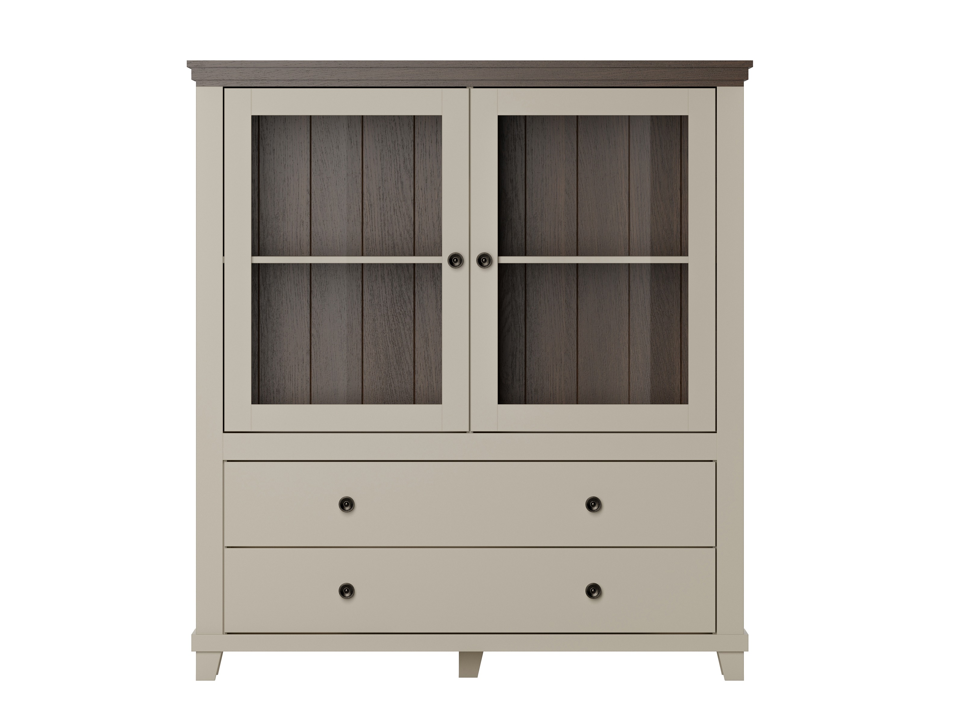 Chest of drawers Tolnue 105 (Light beige + Oak)