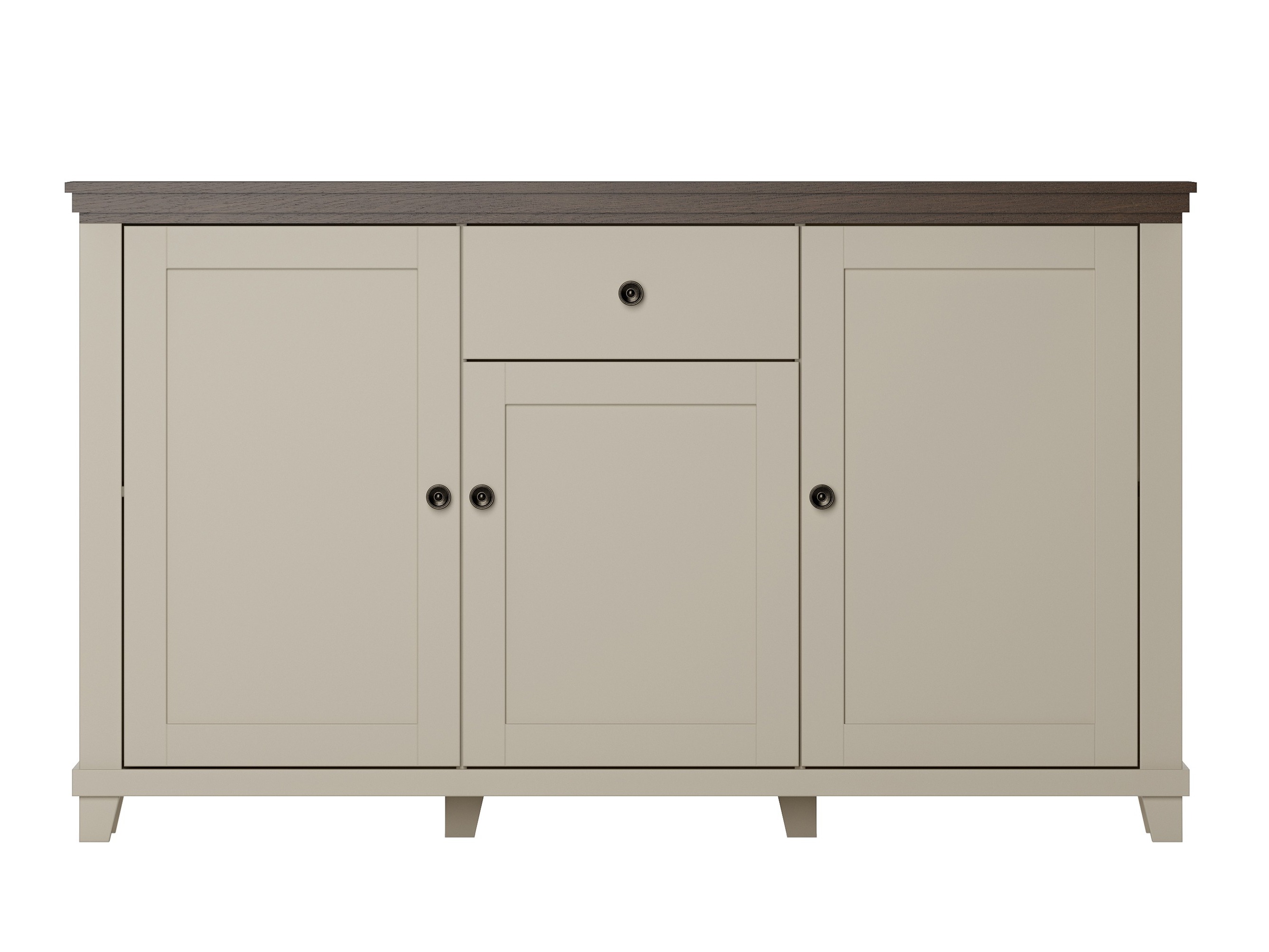 Chest of drawers Tolnue 106 (Light beige + Oak)