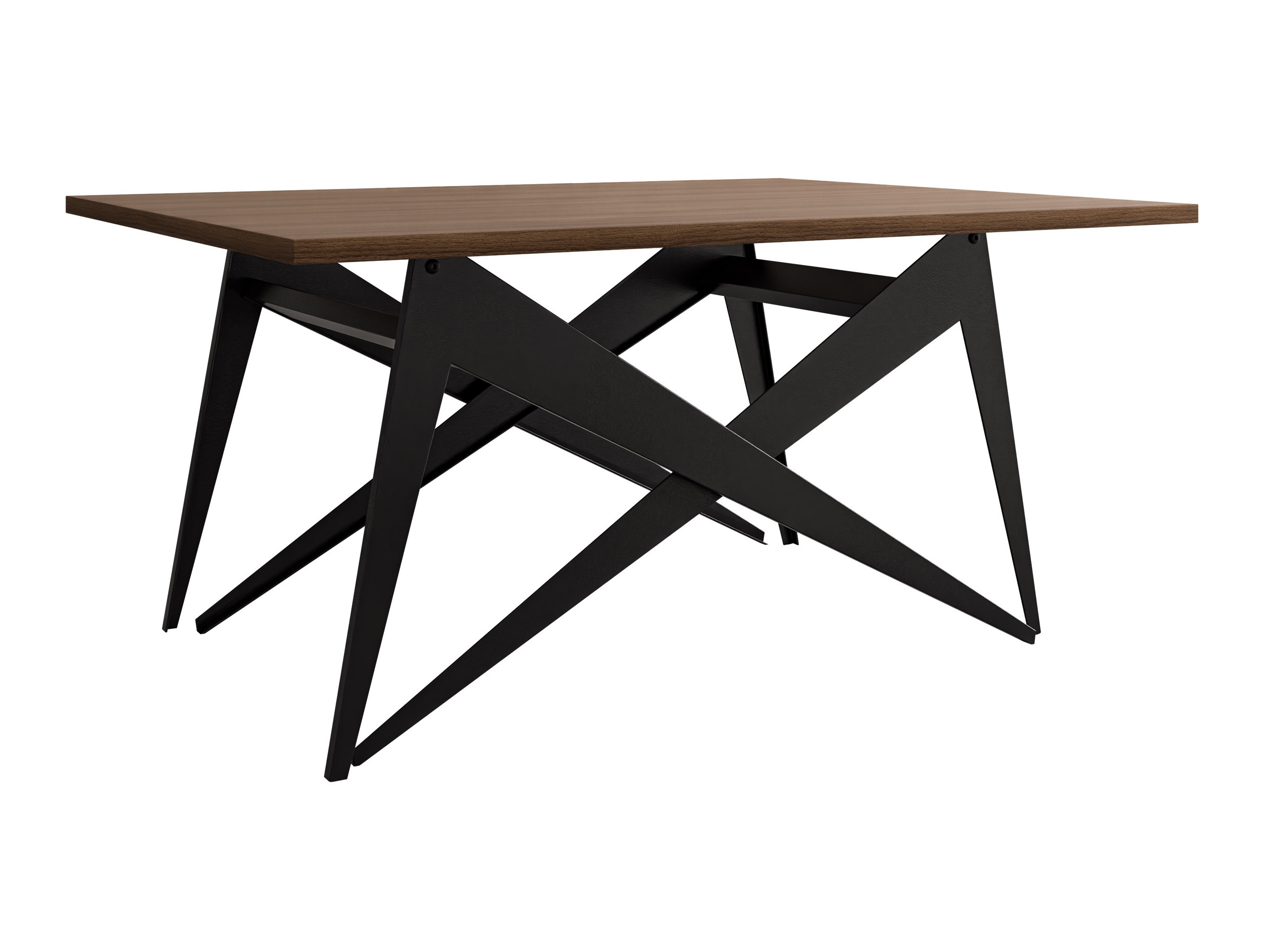 Coffee table transformer Oswego 150 (Walnut + Black)