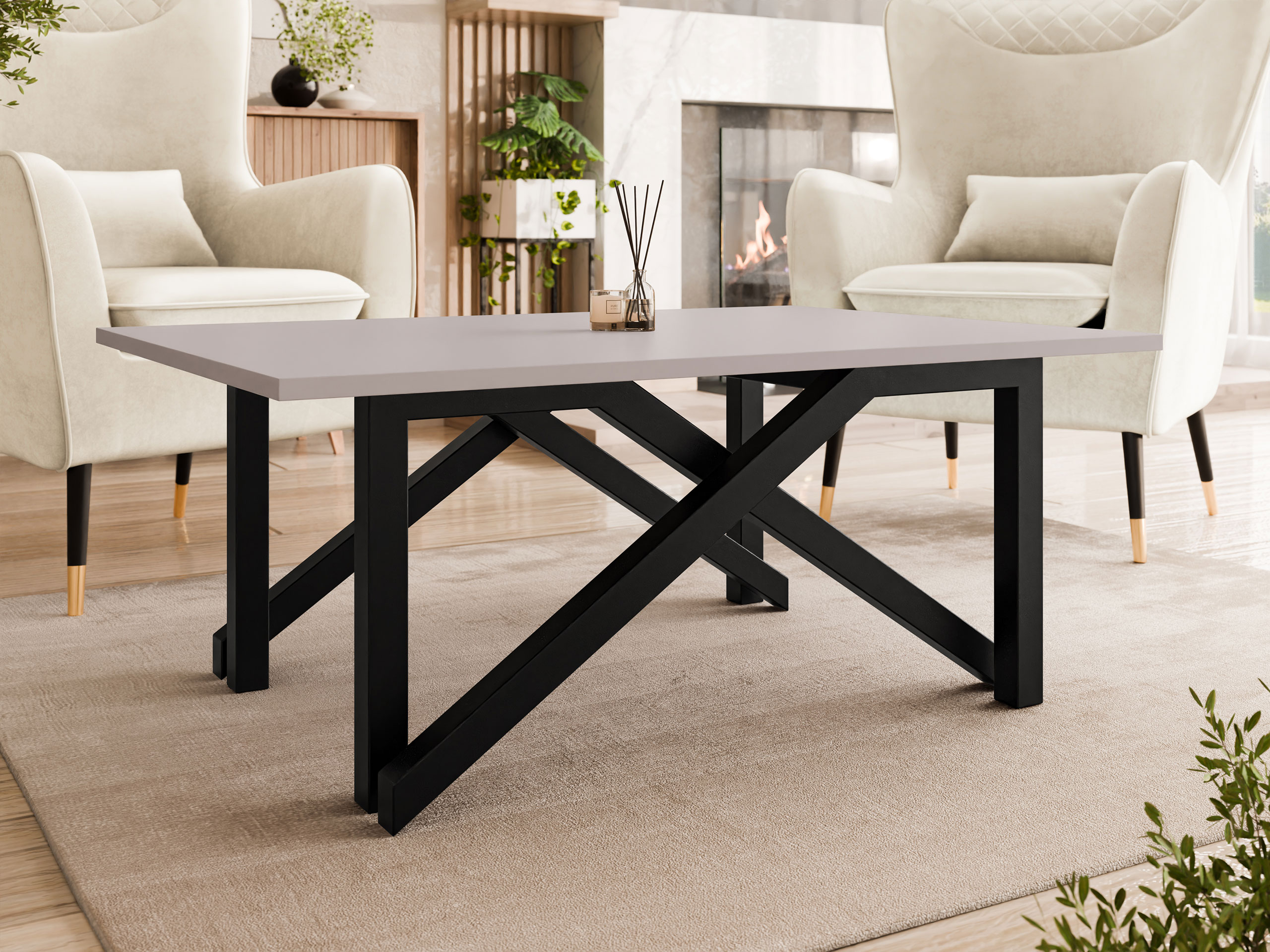 Coffee table transformer Oswego 151 (Cashmere + Black)