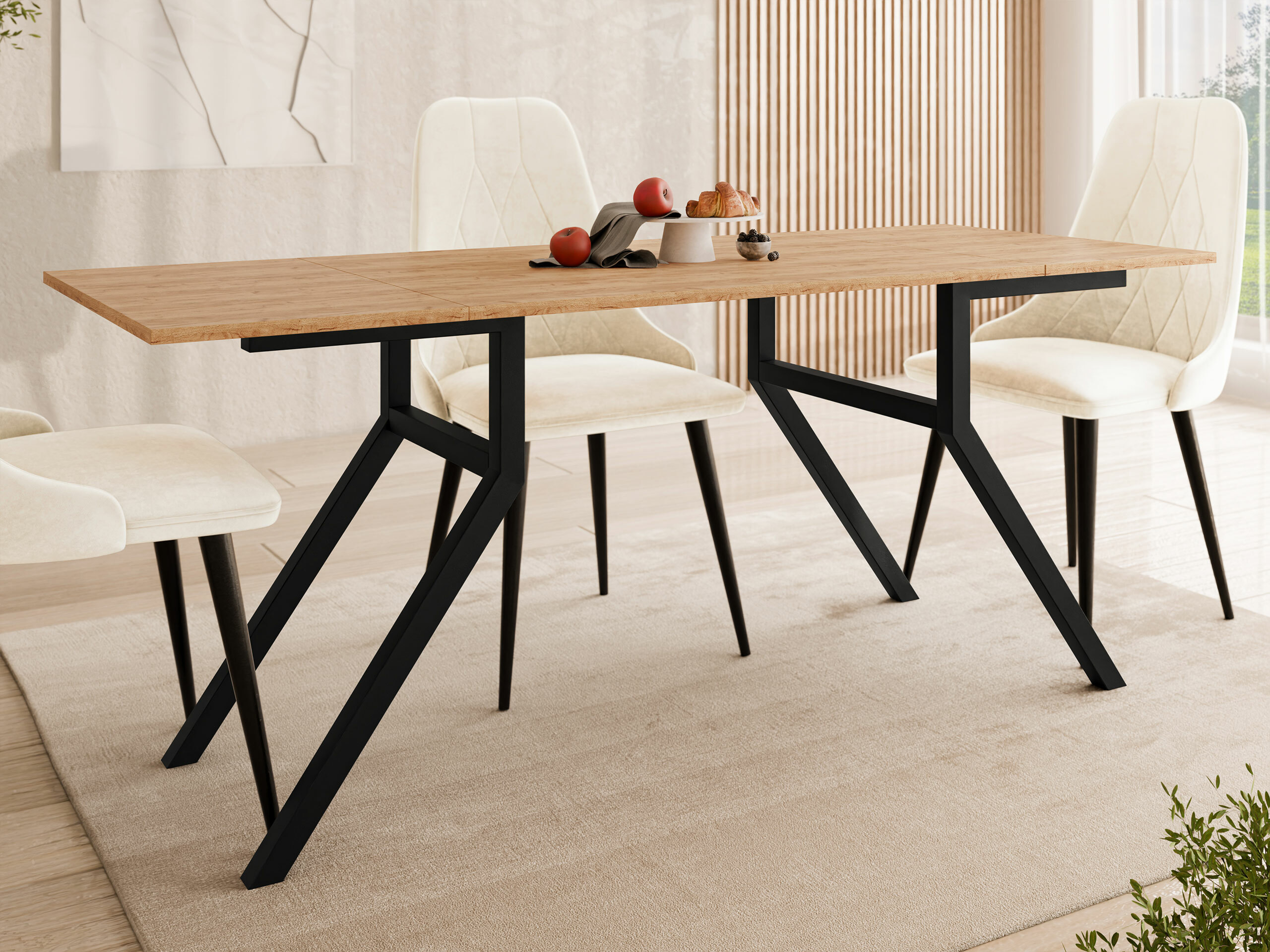 Coffee table transformer Oswego 151 (Craft golden oak + Black)