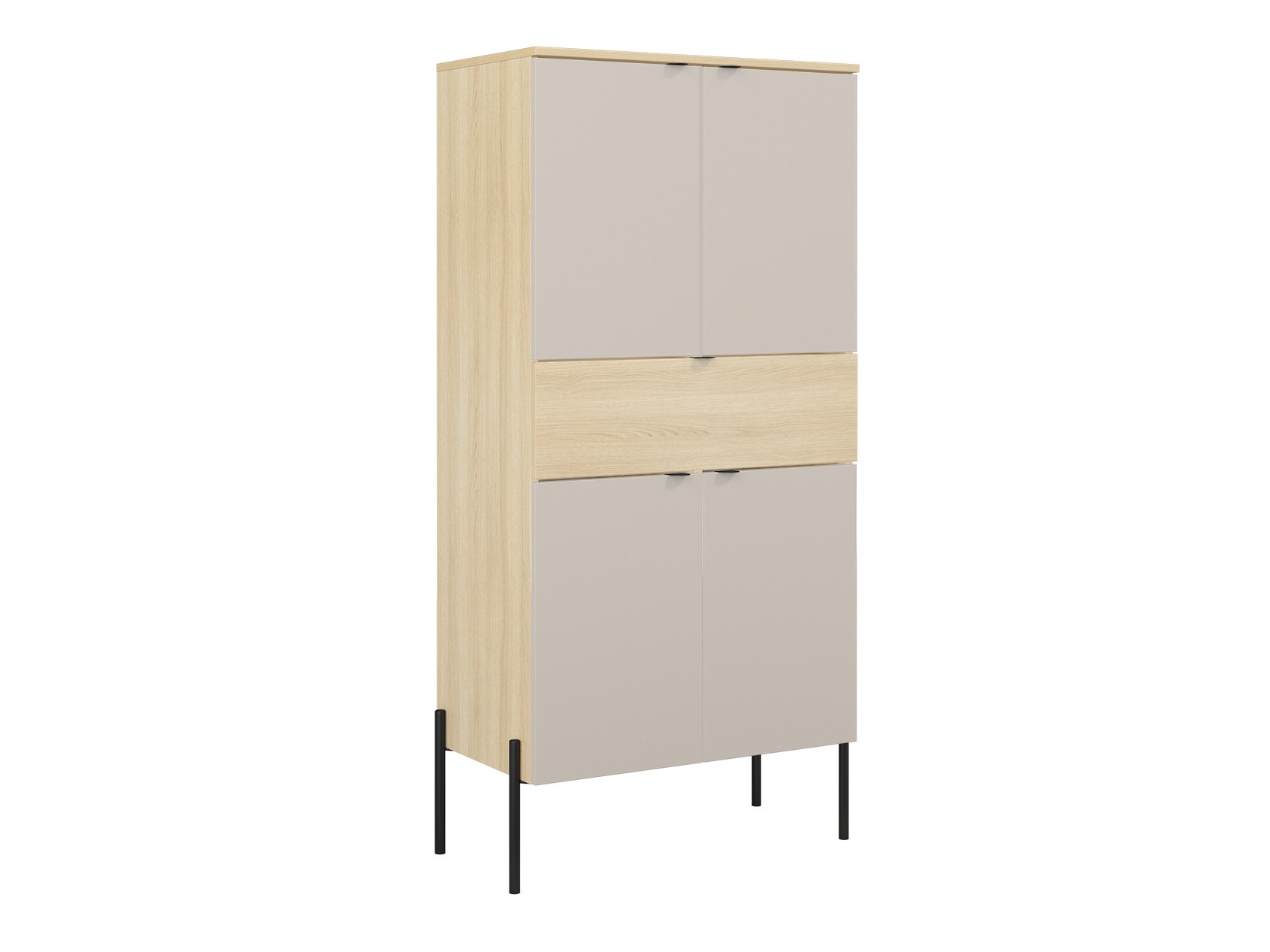 Bookcase Levtenu 120 (Oak + Cashmere)