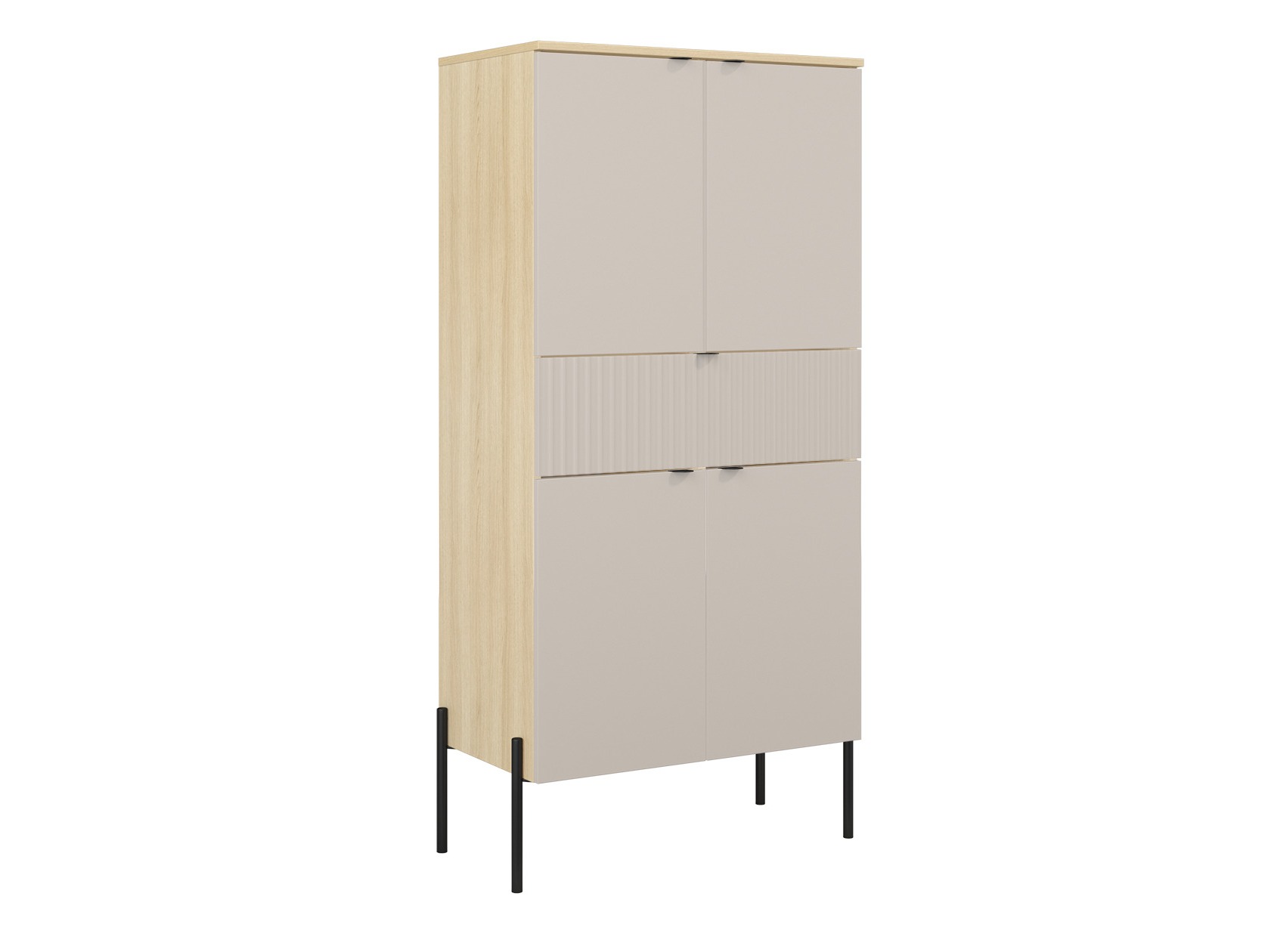 Bookcase Levtenu 121 (Oak + Cashmere)