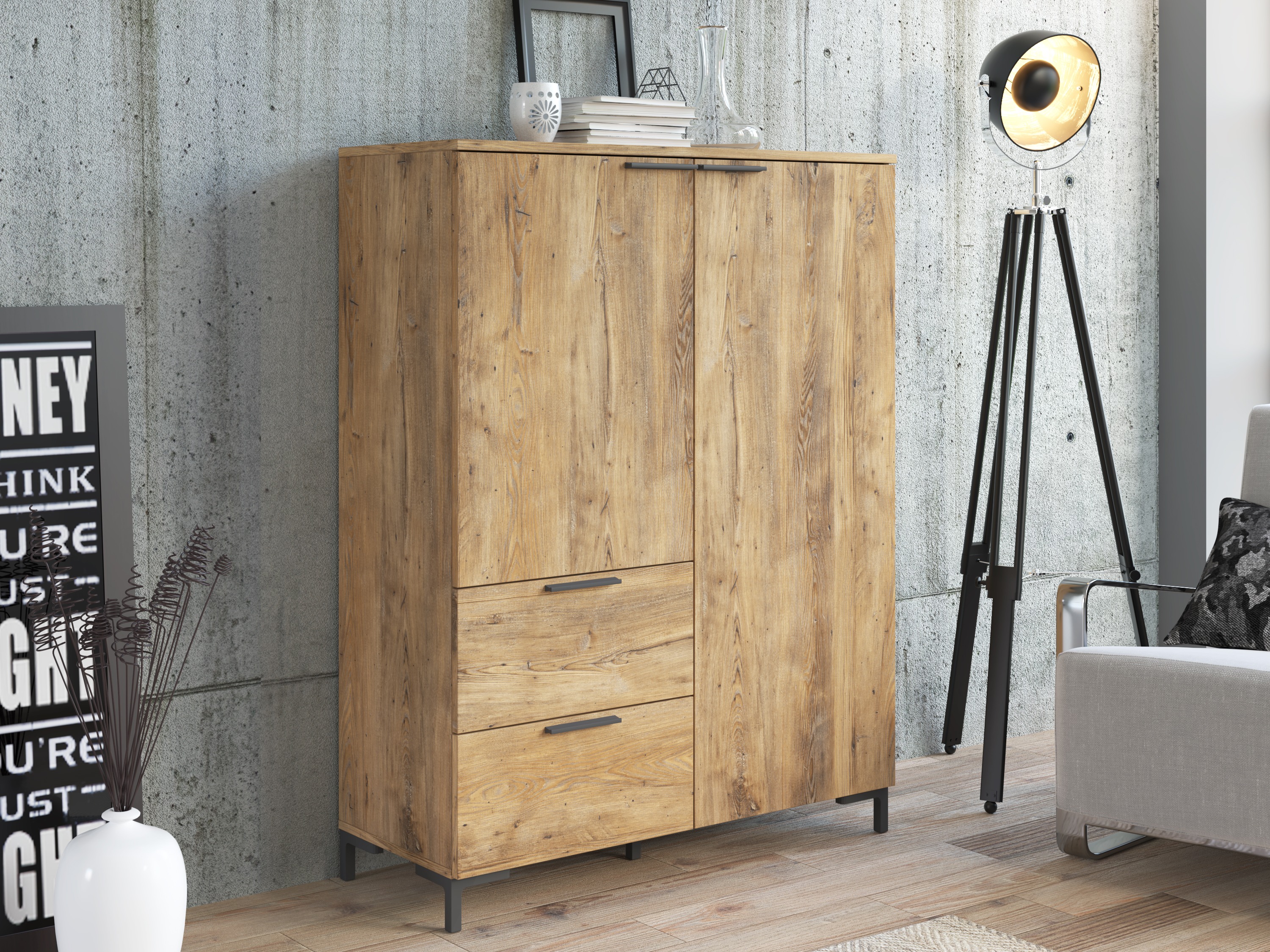 Bookcase Salnola 100 (Chestnut)