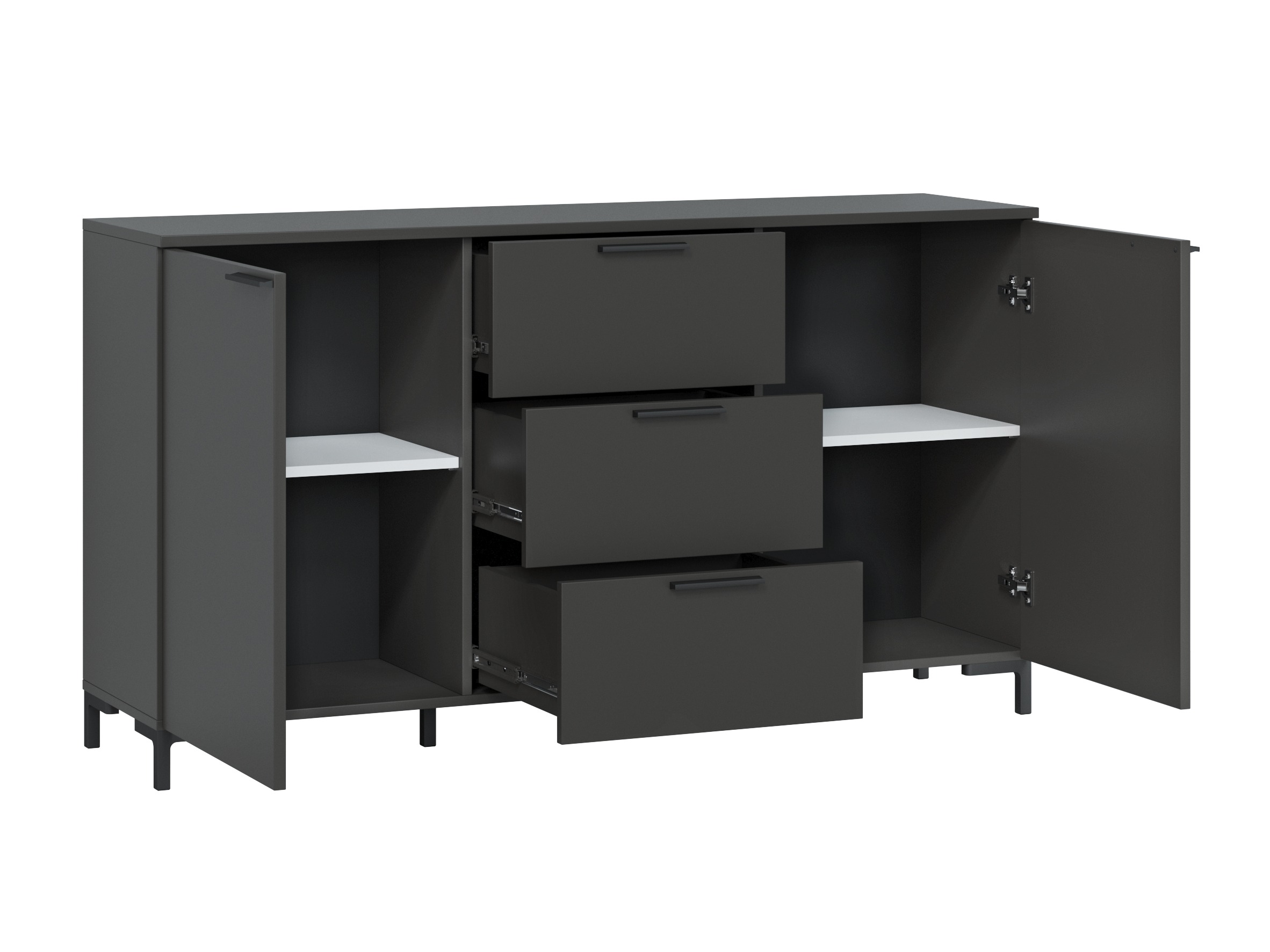 Chest of drawers Salnola 101 (Grey)