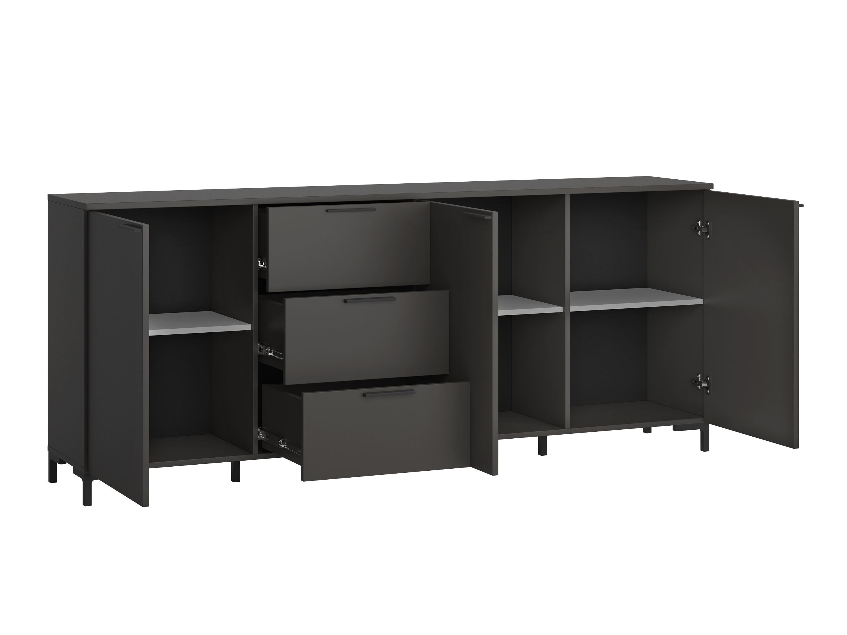 Chest of drawers Salnola 102 (Grey)