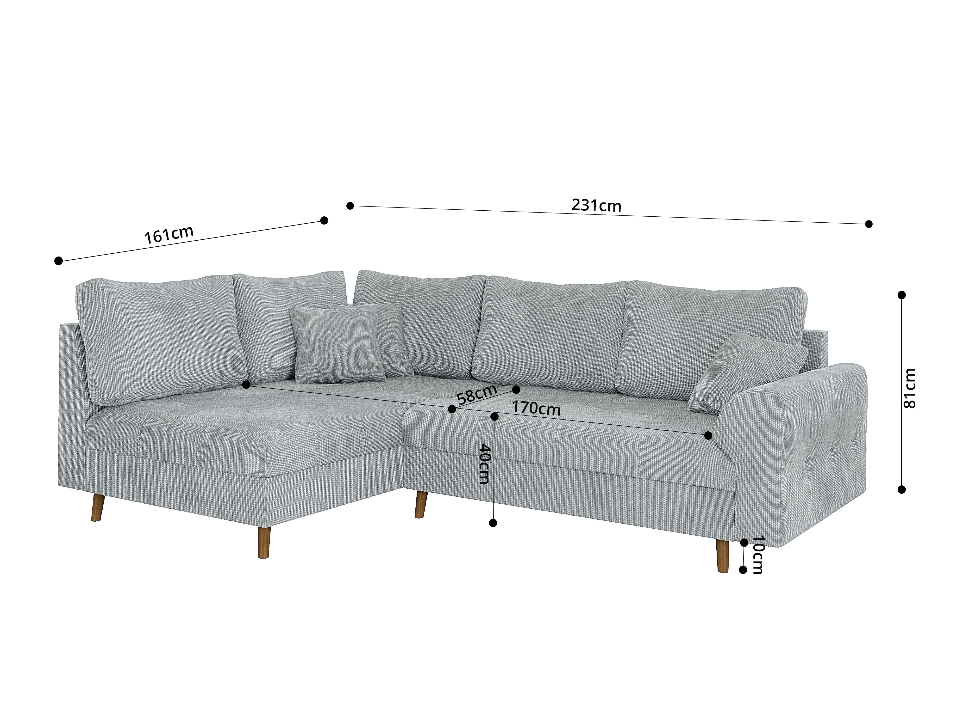 Corner sofa Elbmori 100 (Flow 16)