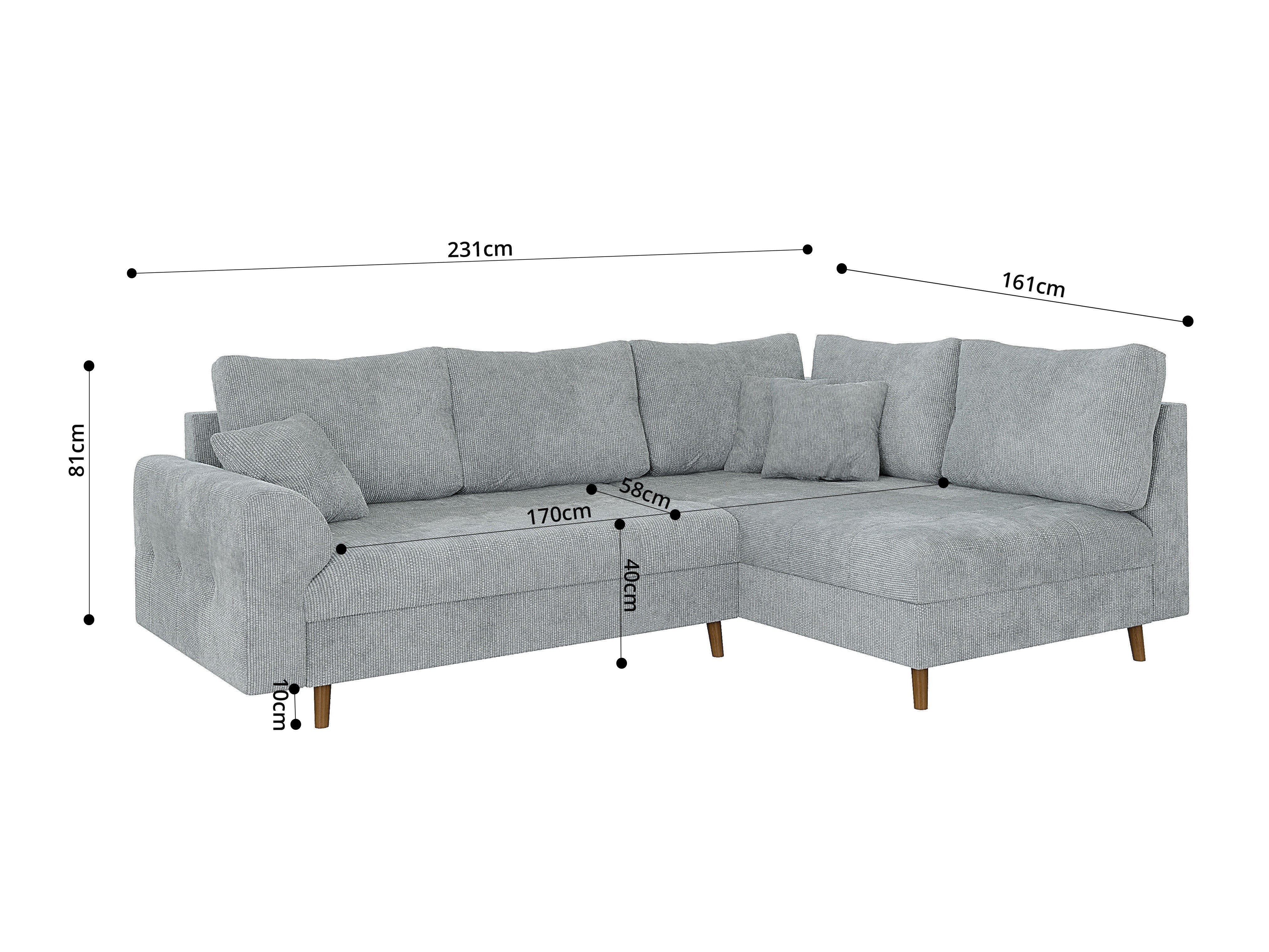 Corner sofa Elbmori 100 (Flow 16)